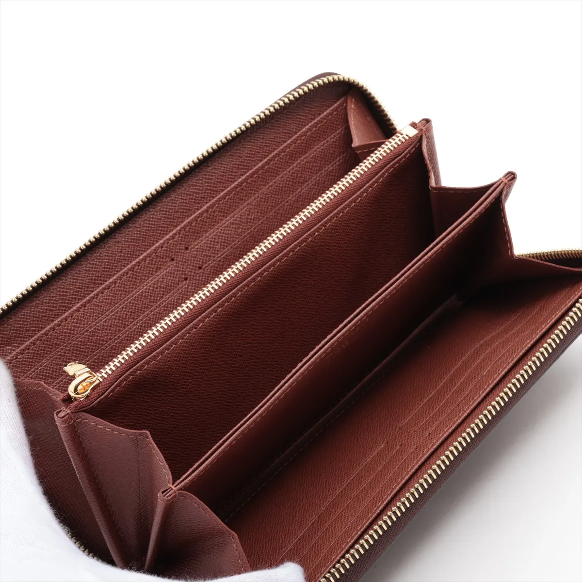 Monogram Zippy Wallet M42616 Brown Round Zip Wallet (RFID detected) — view 3