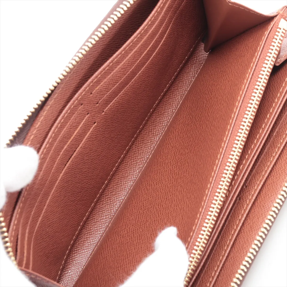 Monogram Zippy Wallet M42616 Brown Round Zip Wallet (RFID detected) — view 5
