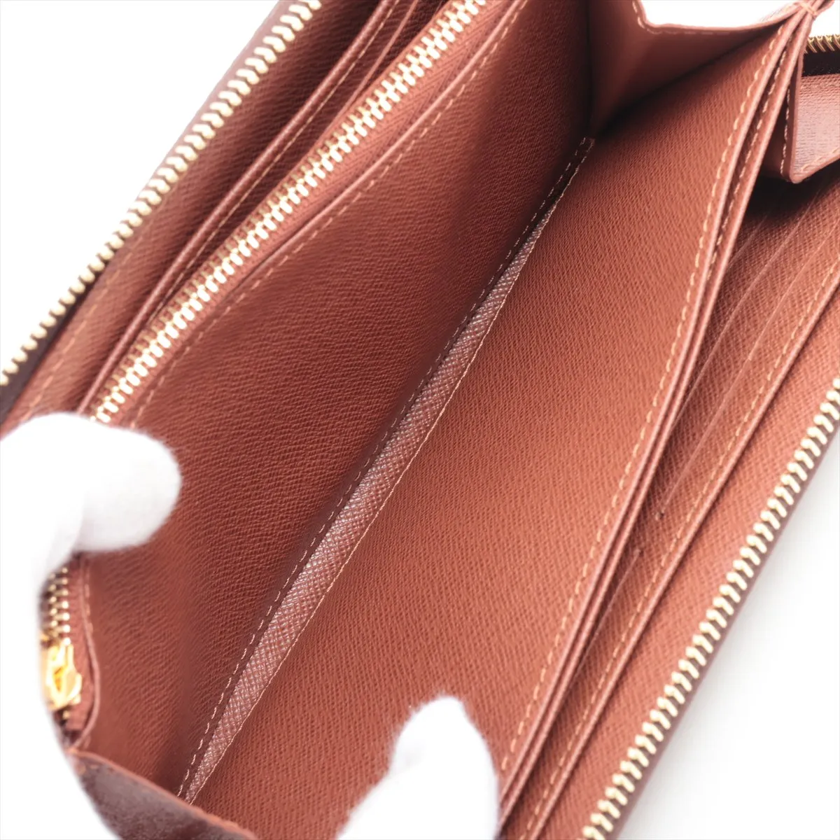 Monogram Zippy Wallet M42616 Brown Round Zip Wallet (RFID detected) — view 6
