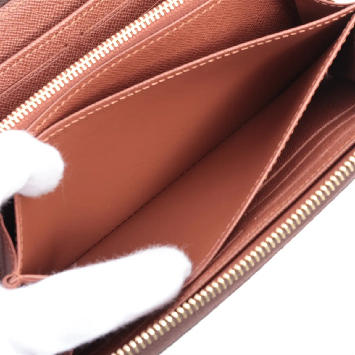 Monogram Zippy Wallet M42616 Brown Round Zip Wallet (RFID detected) — view 7
