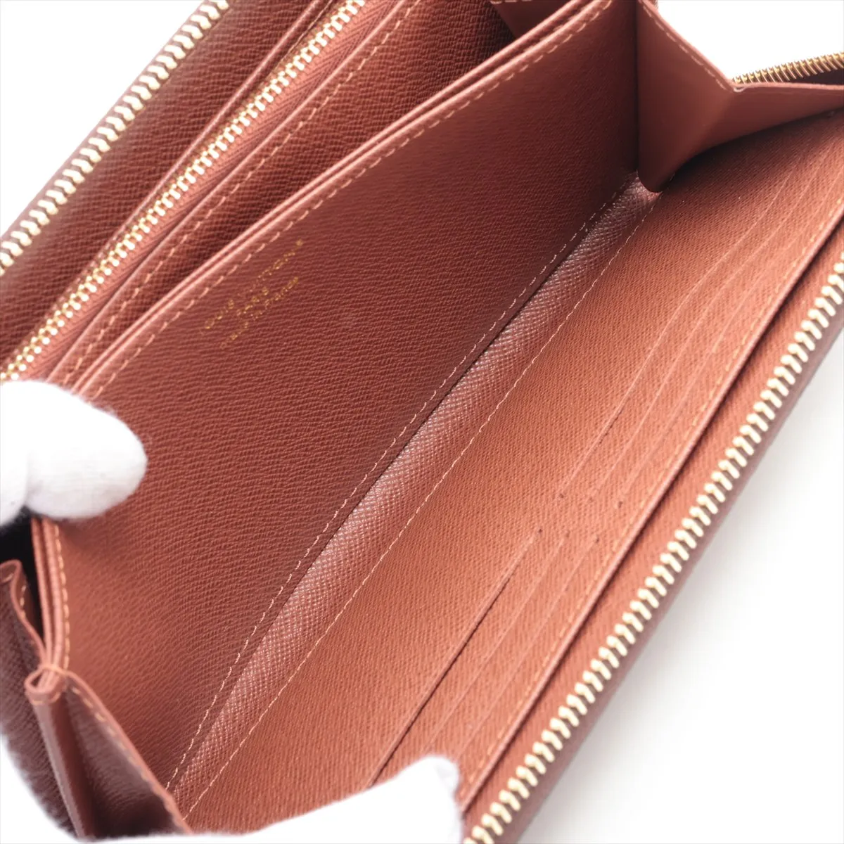 Monogram Zippy Wallet M42616 Brown Round Zip Wallet (RFID detected) — view 8