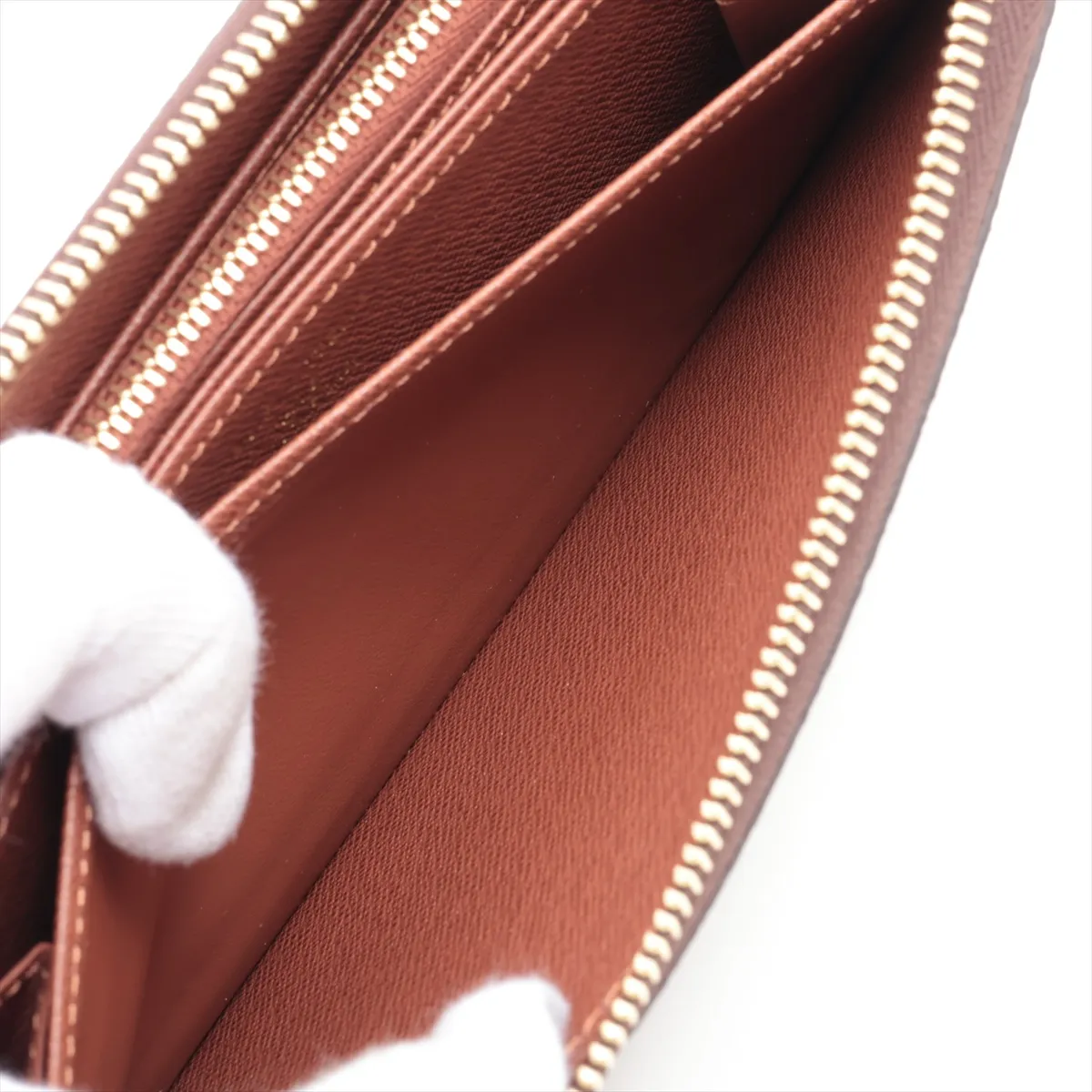 Monogram Zippy Wallet M42616 Brown Round Zip Wallet (RFID detected) — view 9