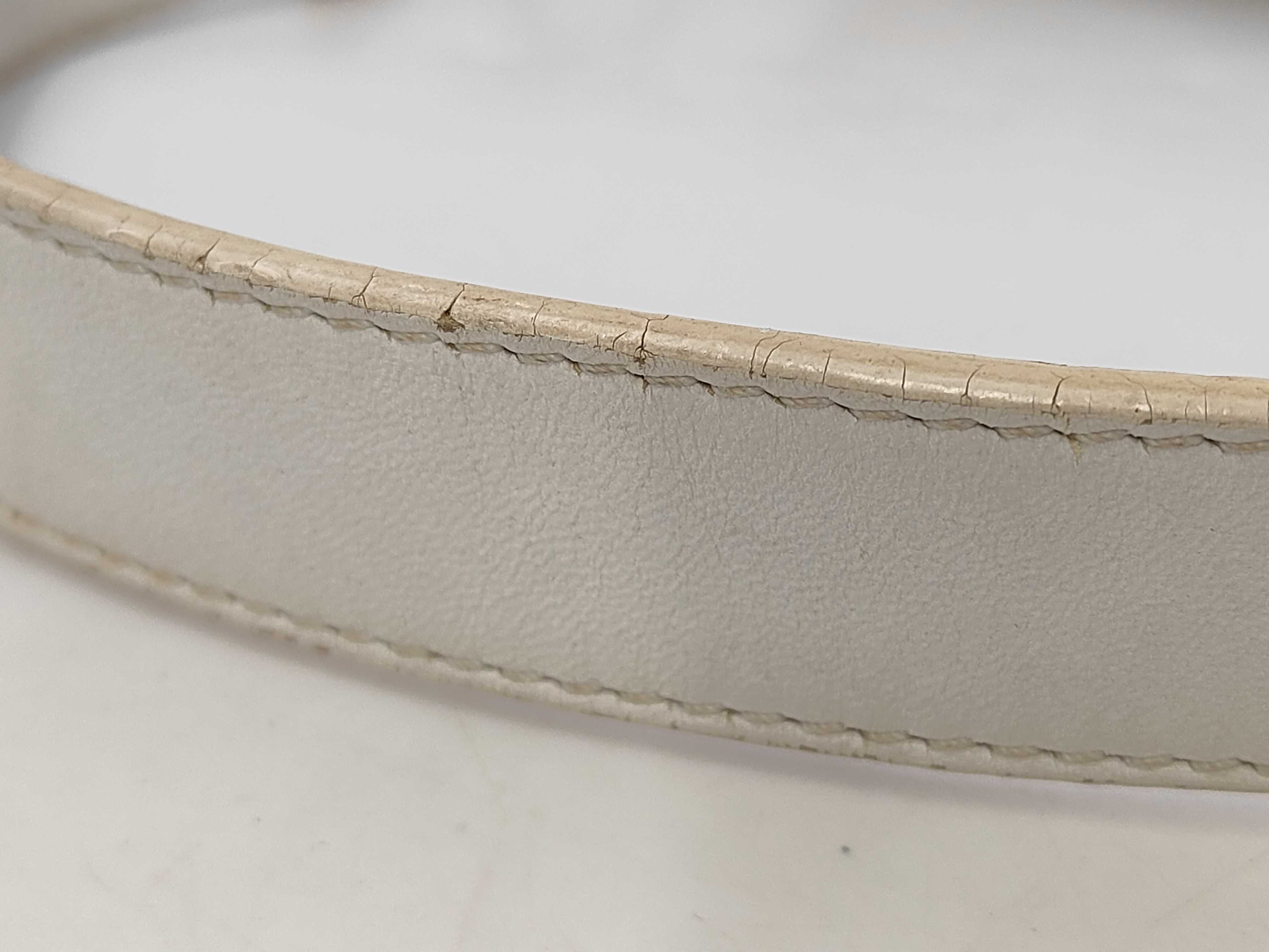 Bicolor D-shaped hardware Saddle Bag Shoulder Bag — view 4