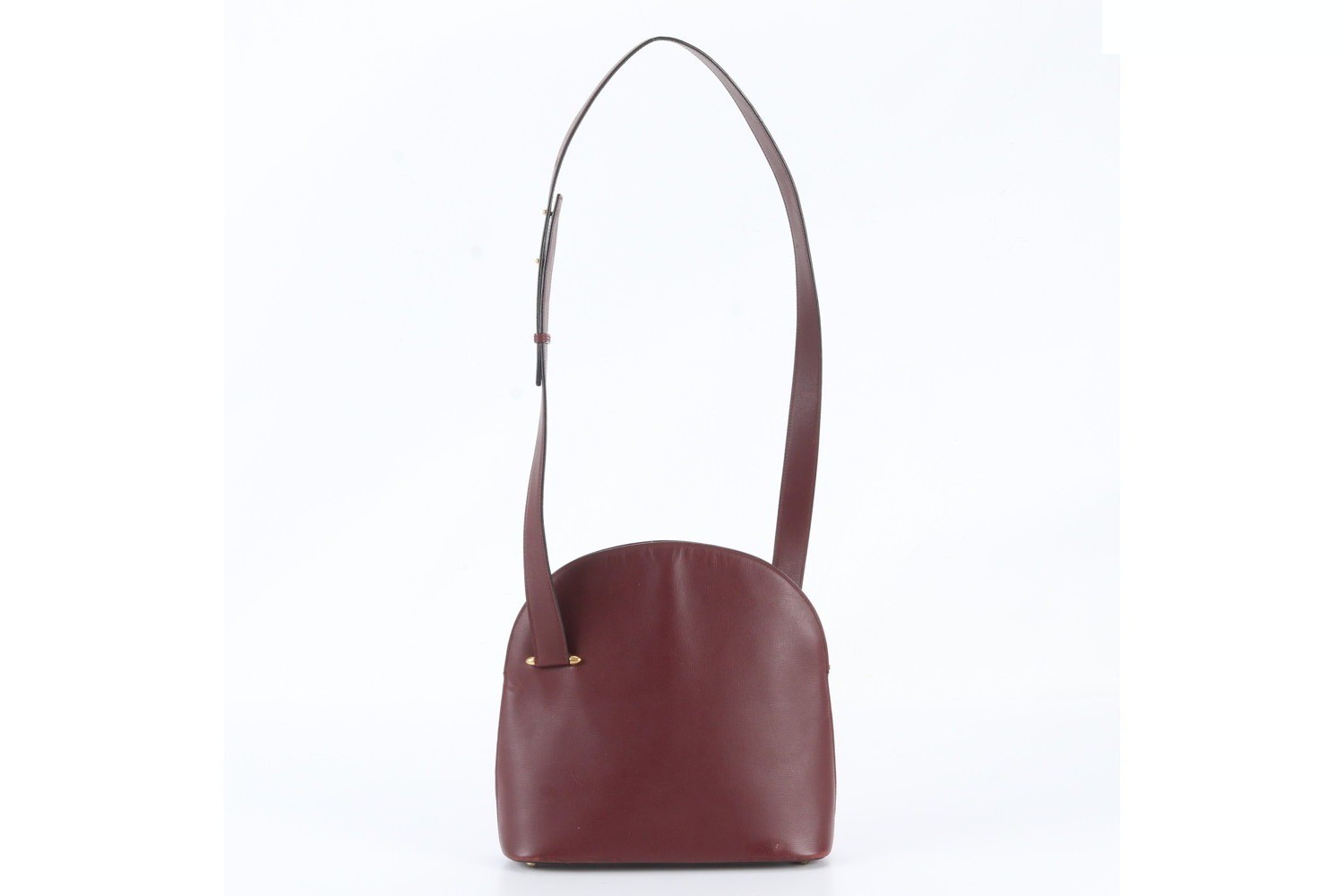 Must Line Bordeaux Leather Shoulder Bag
