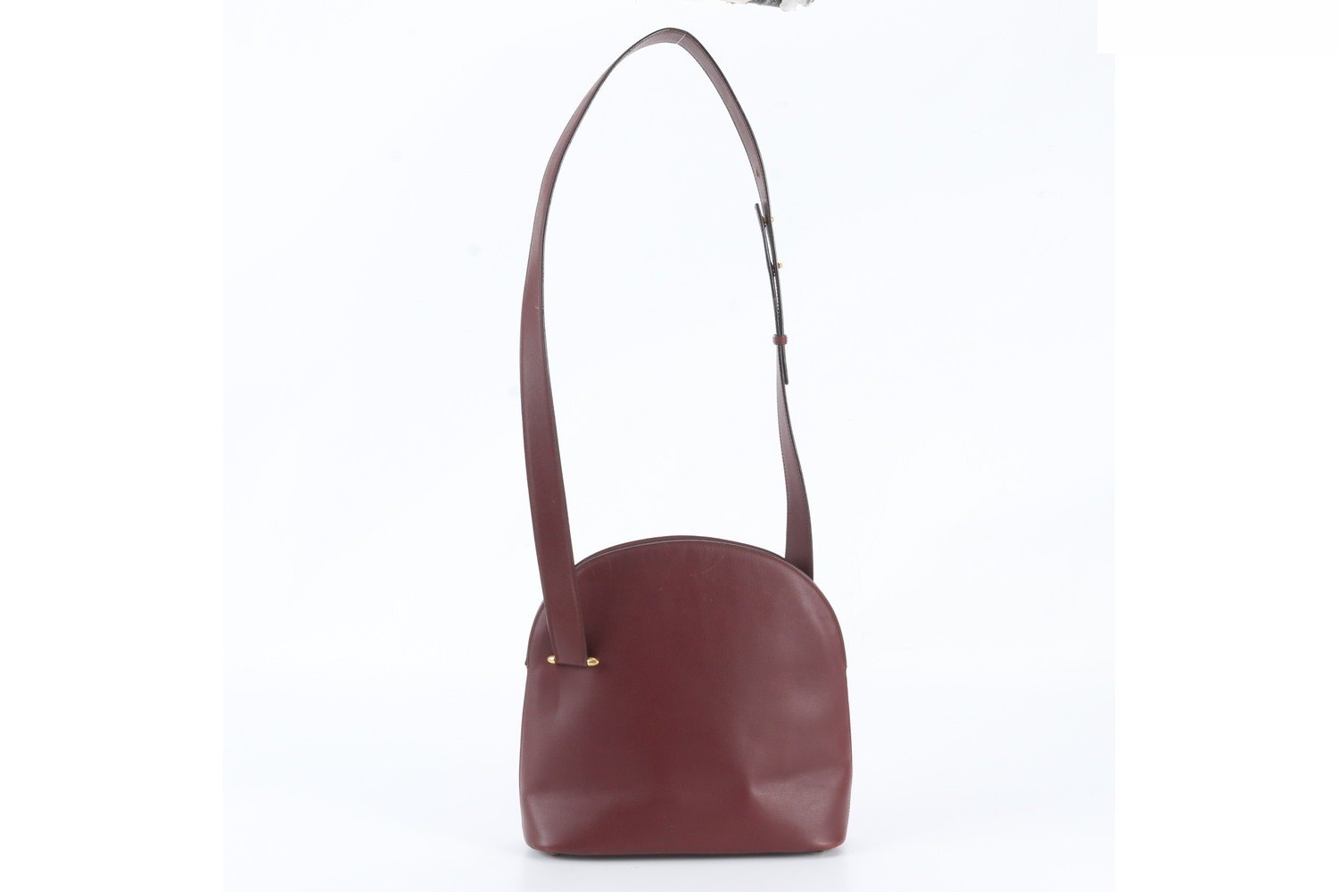 Must Line Bordeaux Leather Shoulder Bag — view 3