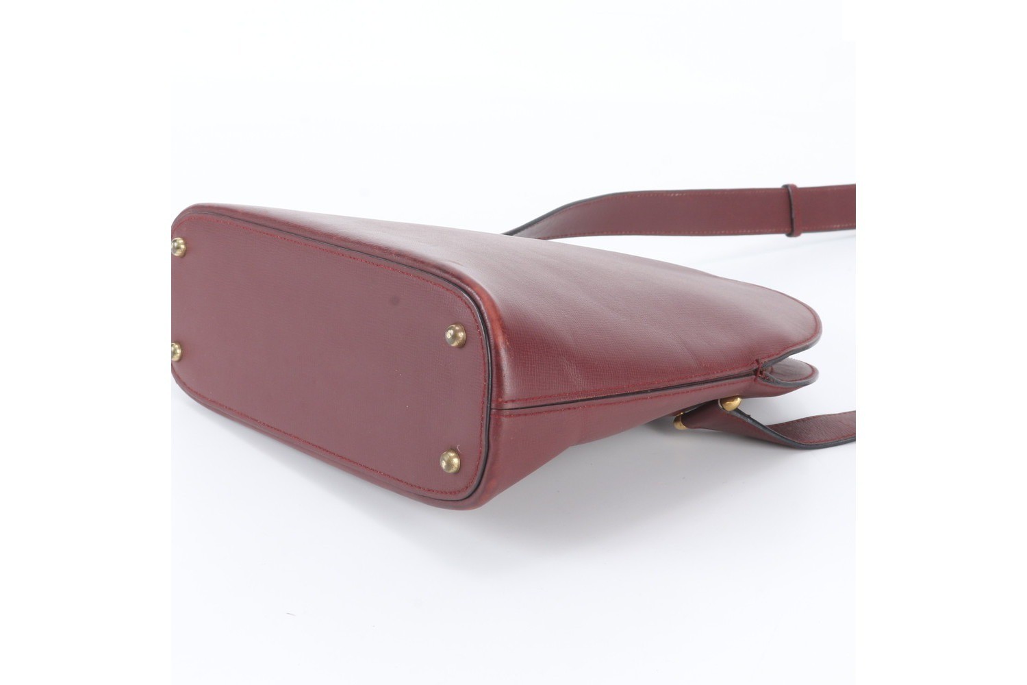 Must Line Bordeaux Leather Shoulder Bag — view 4
