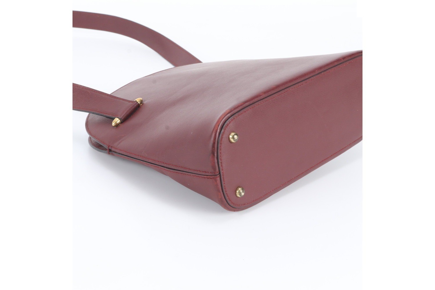 Must Line Bordeaux Leather Shoulder Bag — view 5