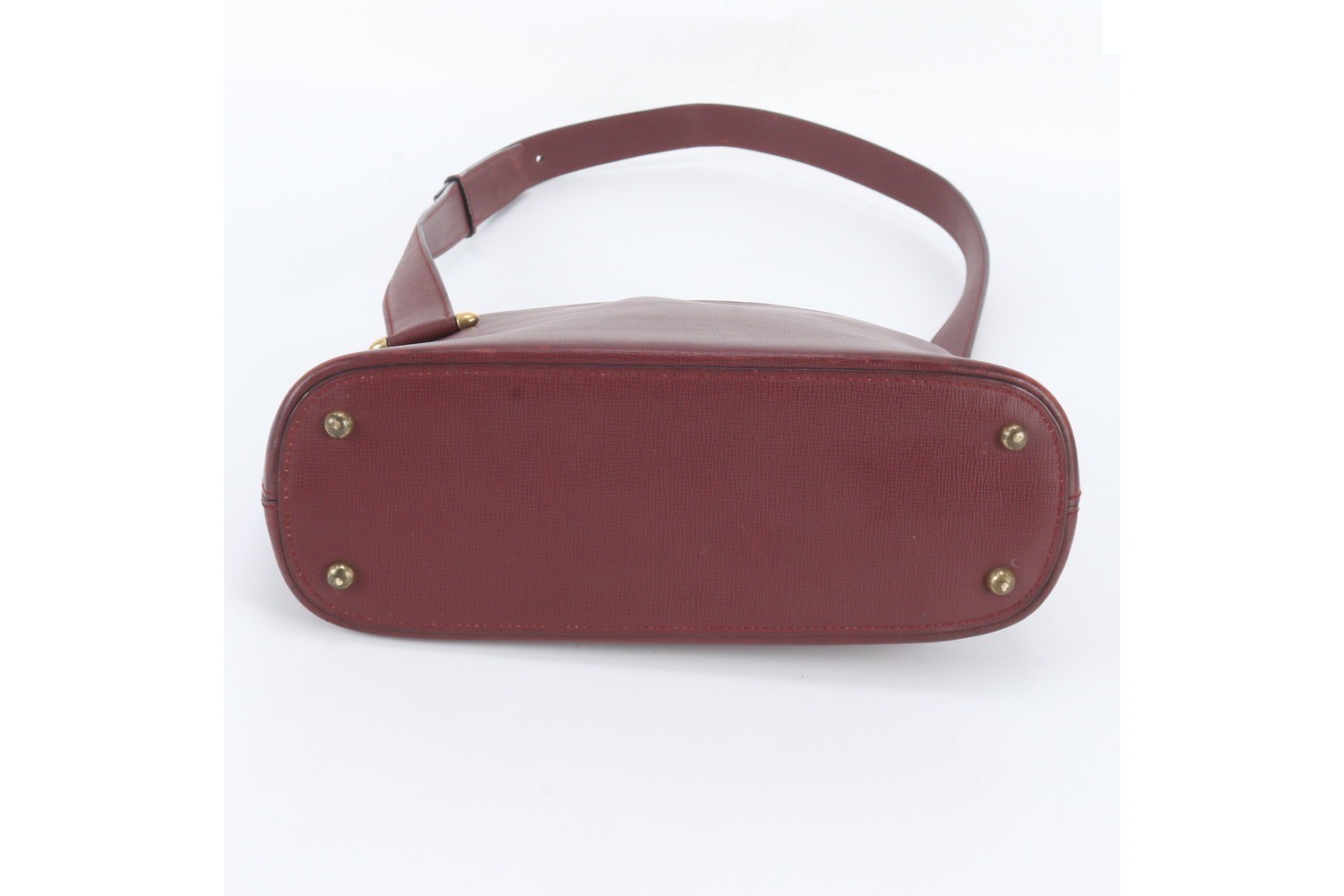 Must Line Bordeaux Leather Shoulder Bag — view 6