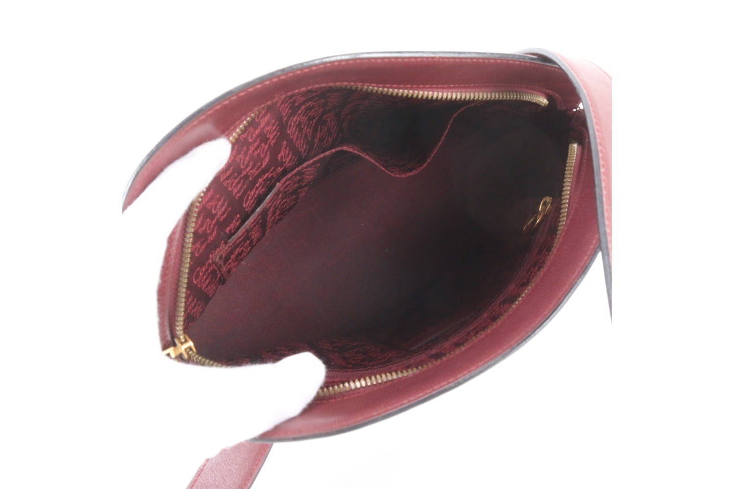 Must Line Bordeaux Leather Shoulder Bag — view 7