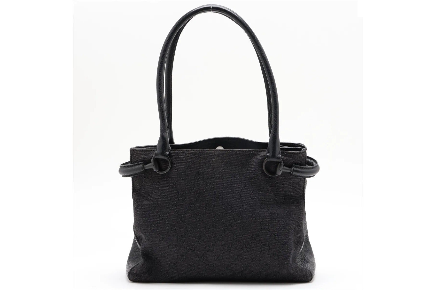 GG Canvas Leather Shoulder Bag, Handbag, Tote Bag, Genuine Leather — view 3