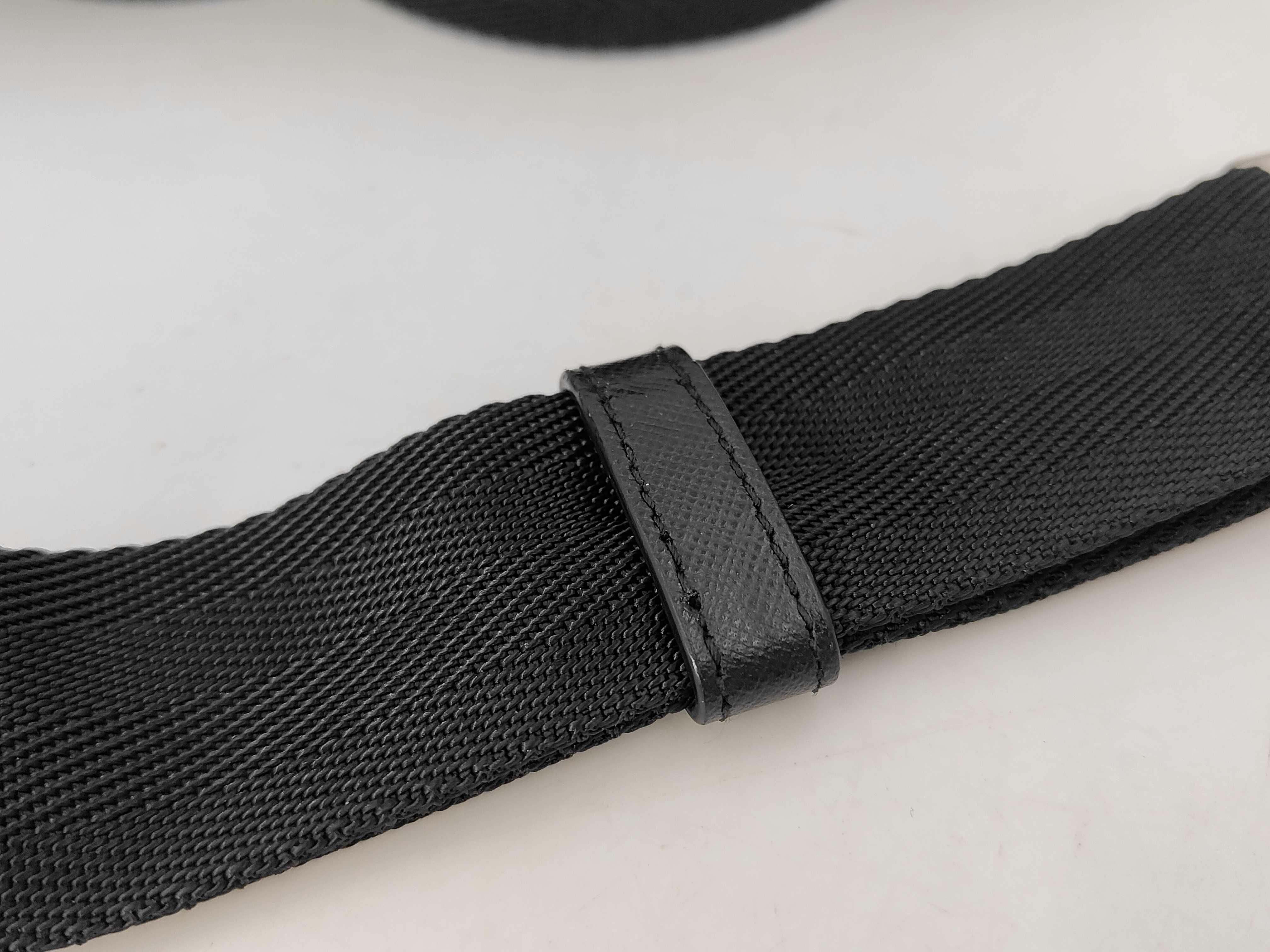 Nylon Shoulder Bag with Triangle Logo — view 4