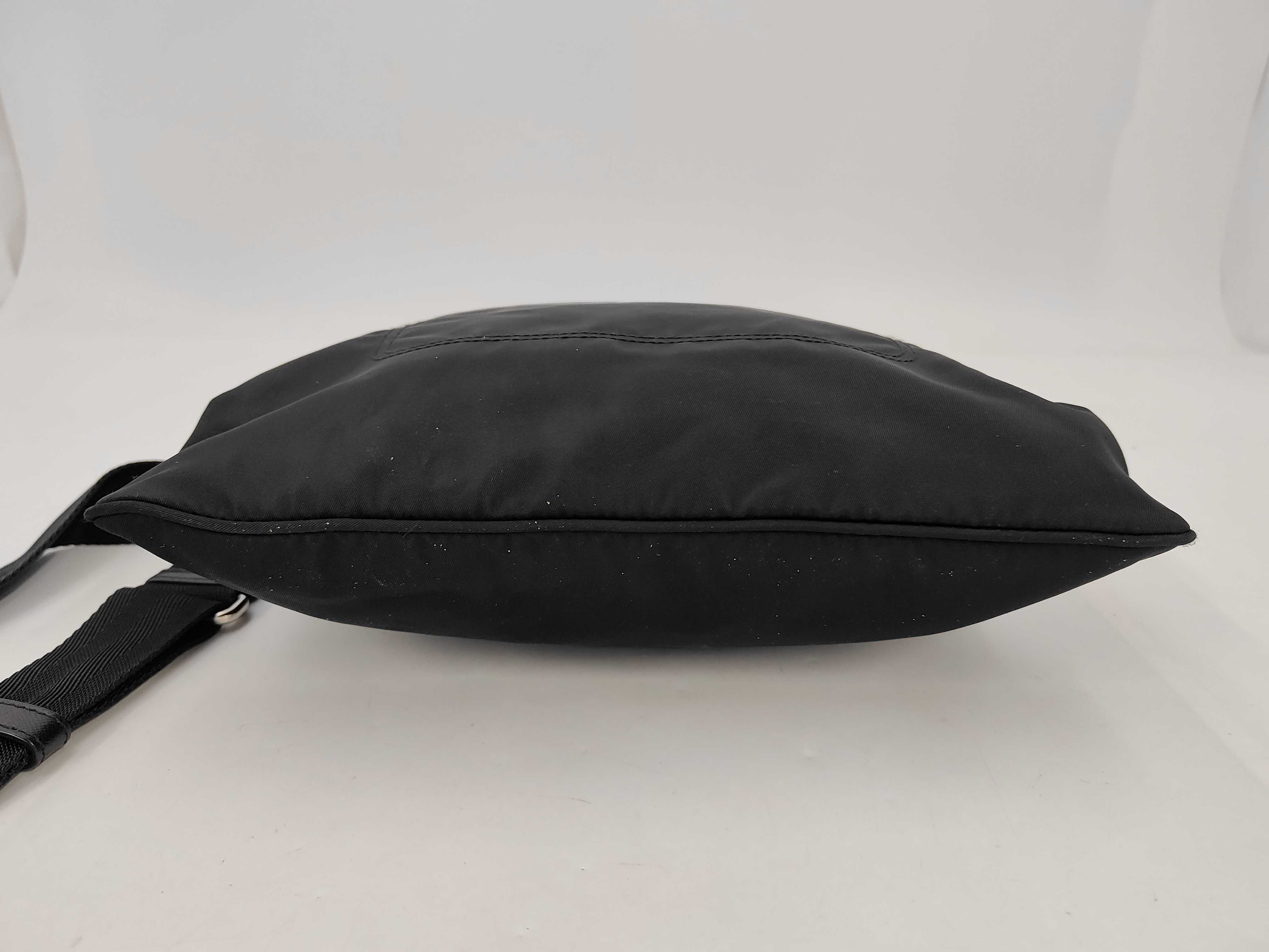Nylon Shoulder Bag with Triangle Logo — view 7