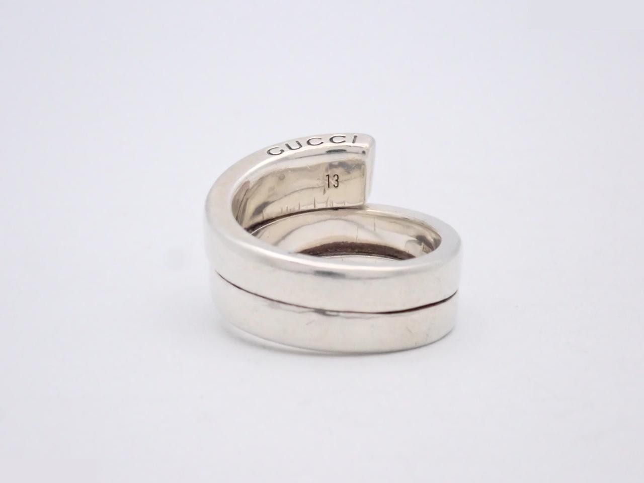 Tornado Ring, 925 Sterling Silver, 10.9g, Stamped 13, Actual Size #10 — view 2
