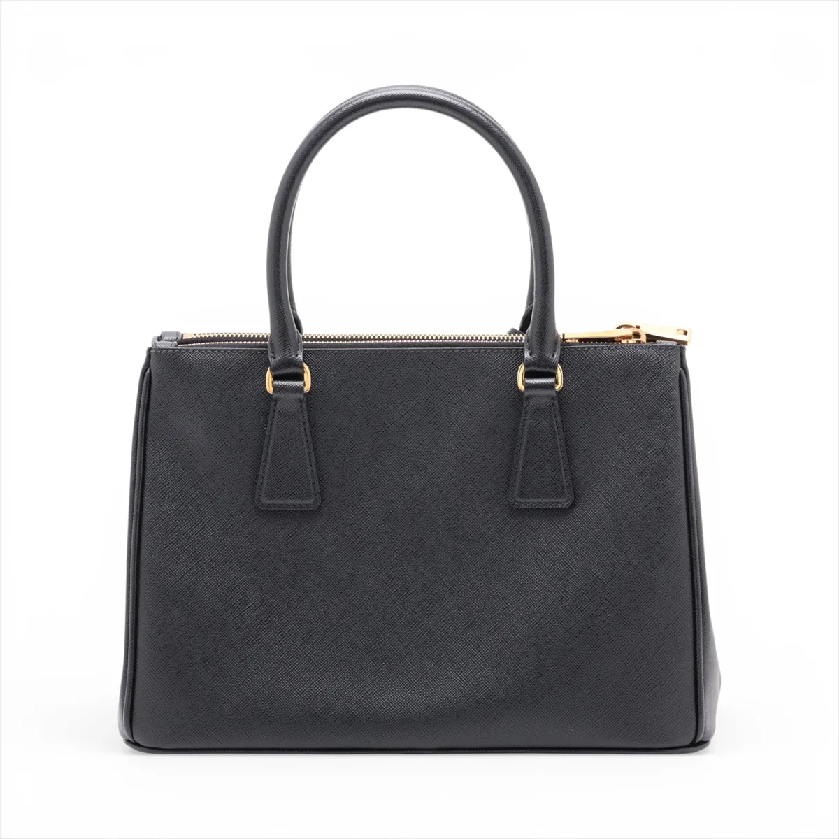 Saffiano Lux Galleria Leather 2-Way Handbag, Black, 1BA863 — view 2