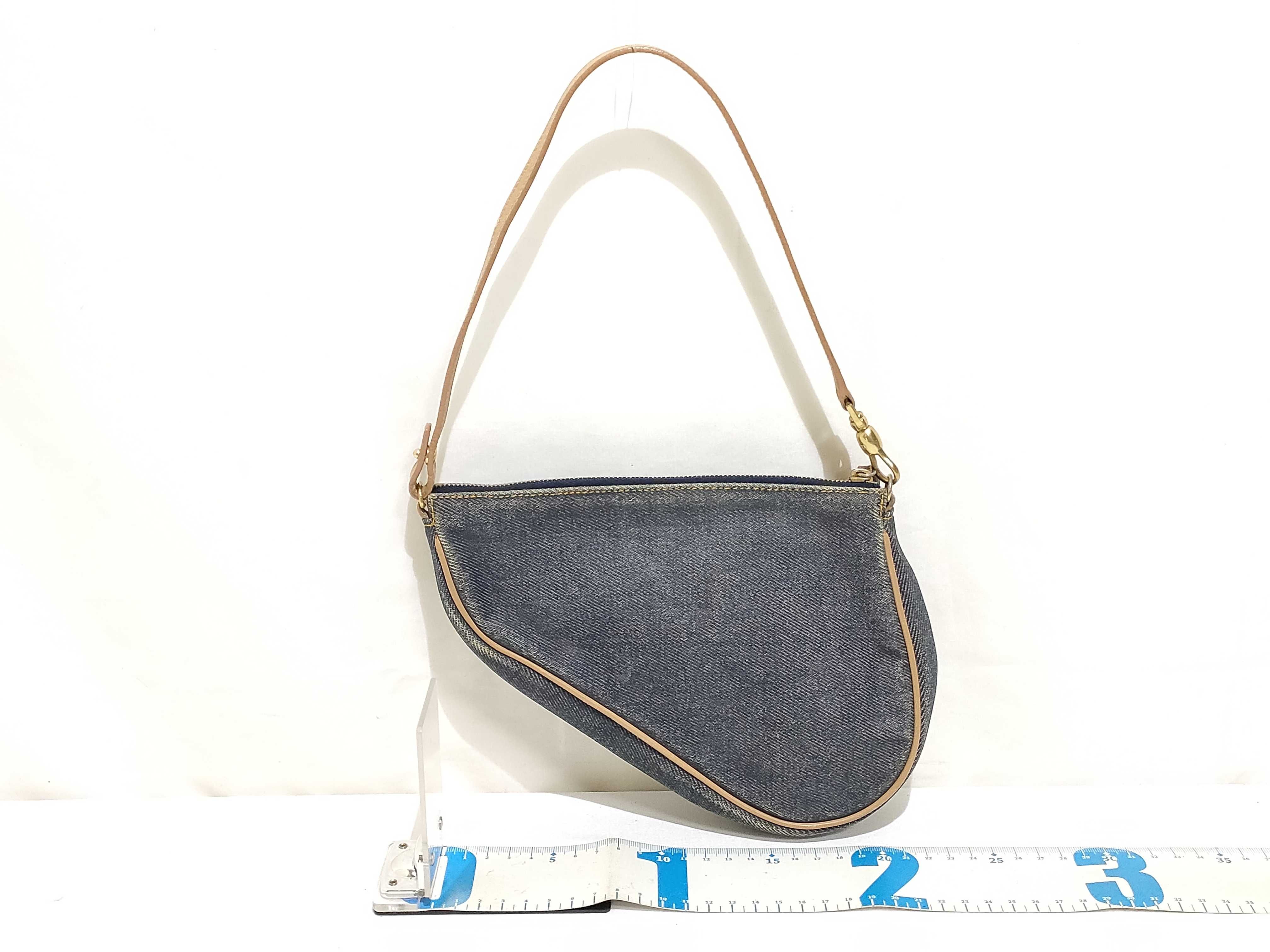 Saddle Bag Pouch Denim Handbag — view 2