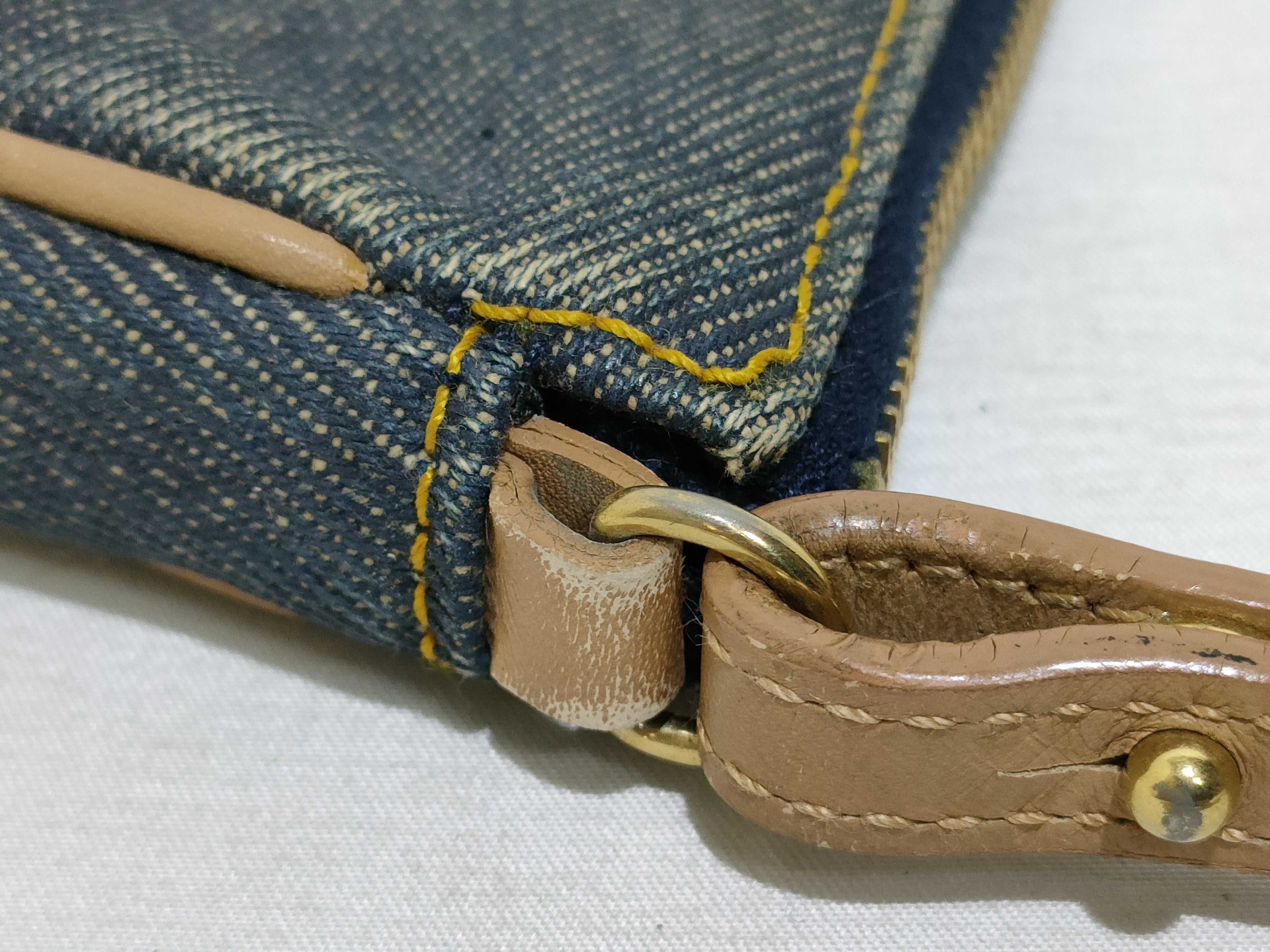 Saddle Bag Pouch Denim Handbag — view 5