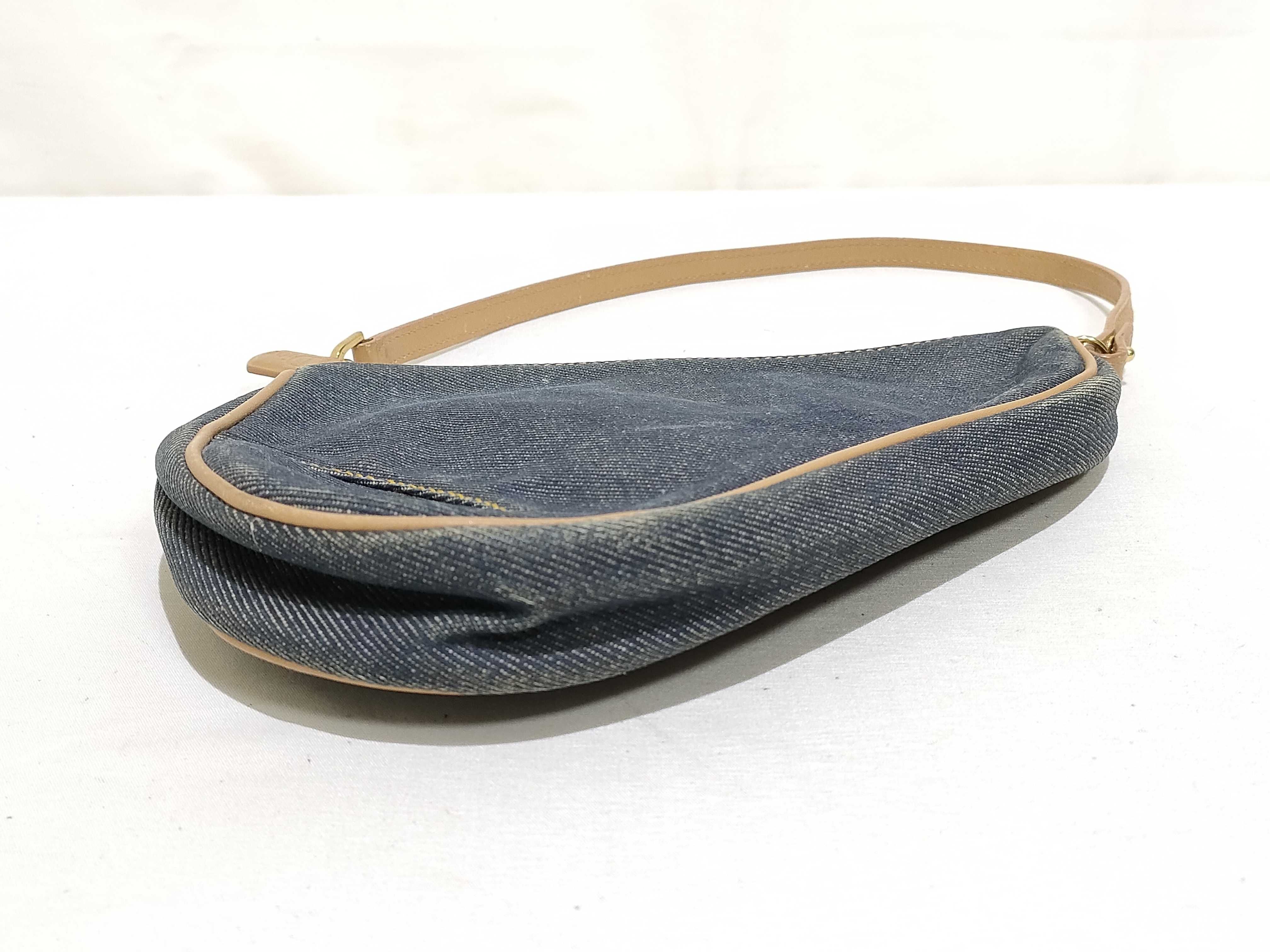 Saddle Bag Pouch Denim Handbag — view 7