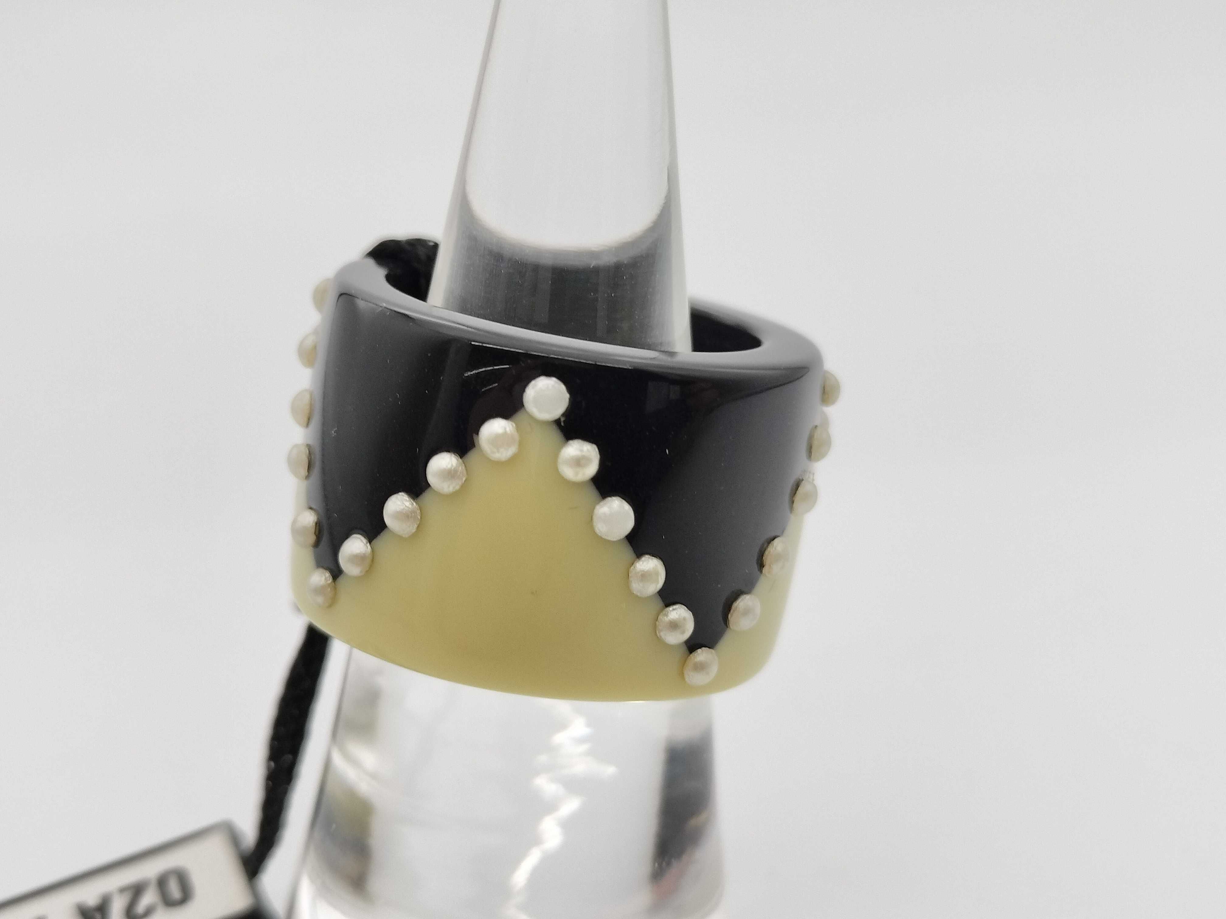 Coco Mark 02A Coco Mark Faux Pearl Ring — view 6