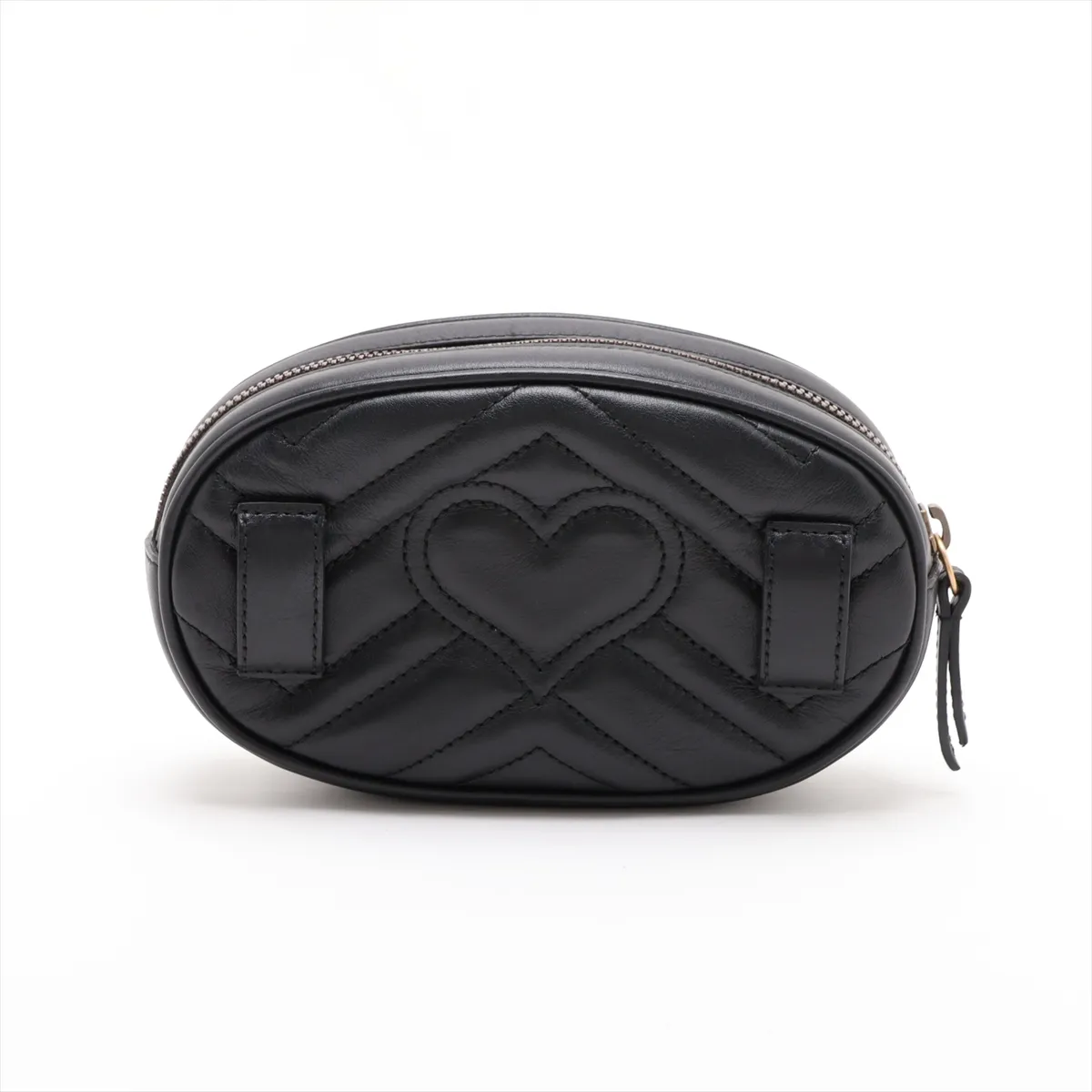 GG Marmont Leather Body Bag, Black, 476434 — view 2