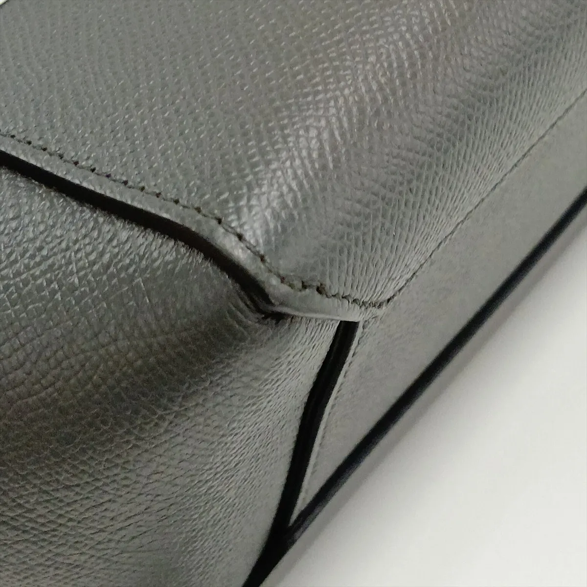 Belt Bag Nano Leather 2-Way Handbag, Gray — view 13