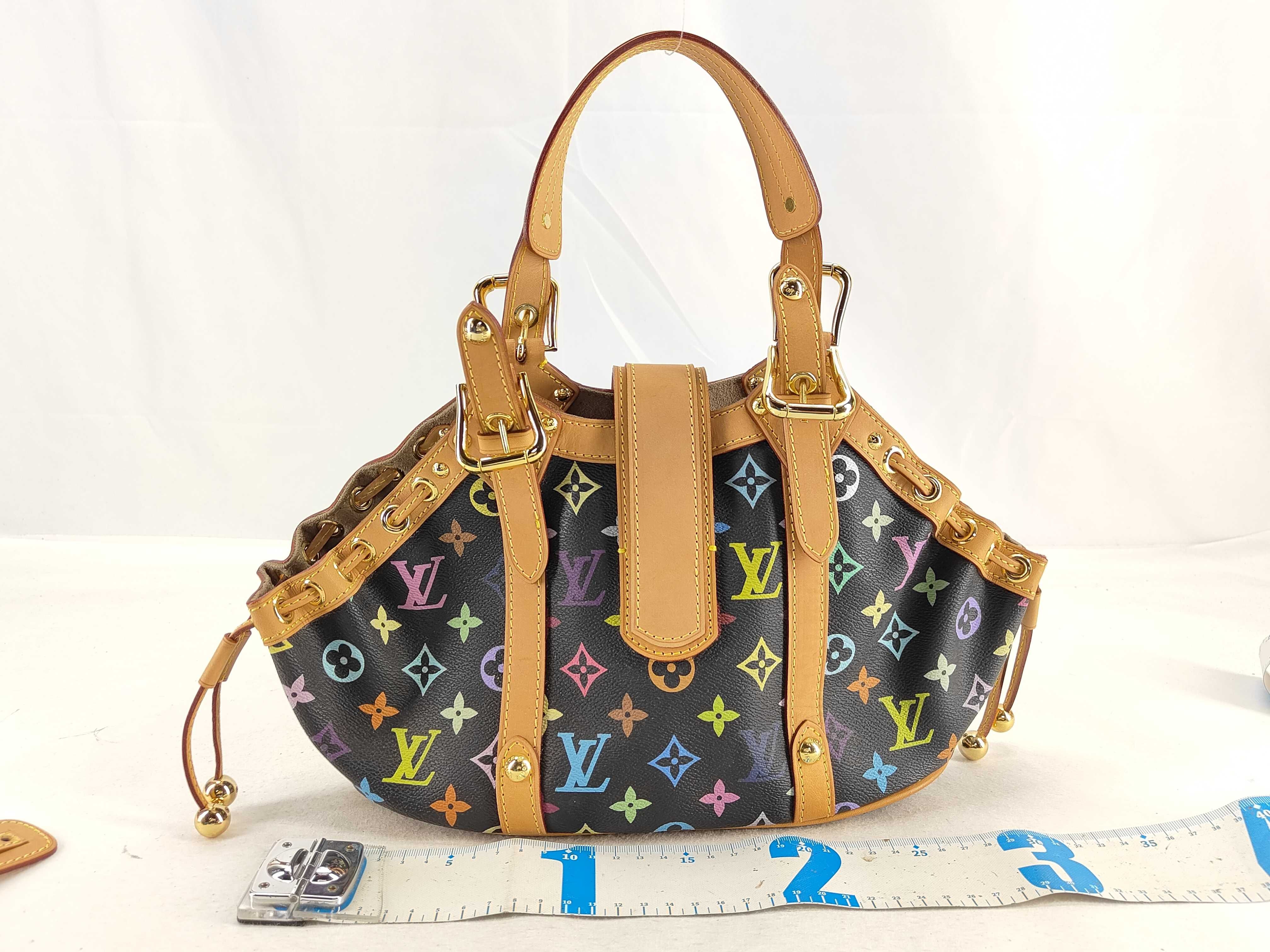 Monogram Multicolor Theda PM M92346 MI3068 Black Tote Bag — view 2