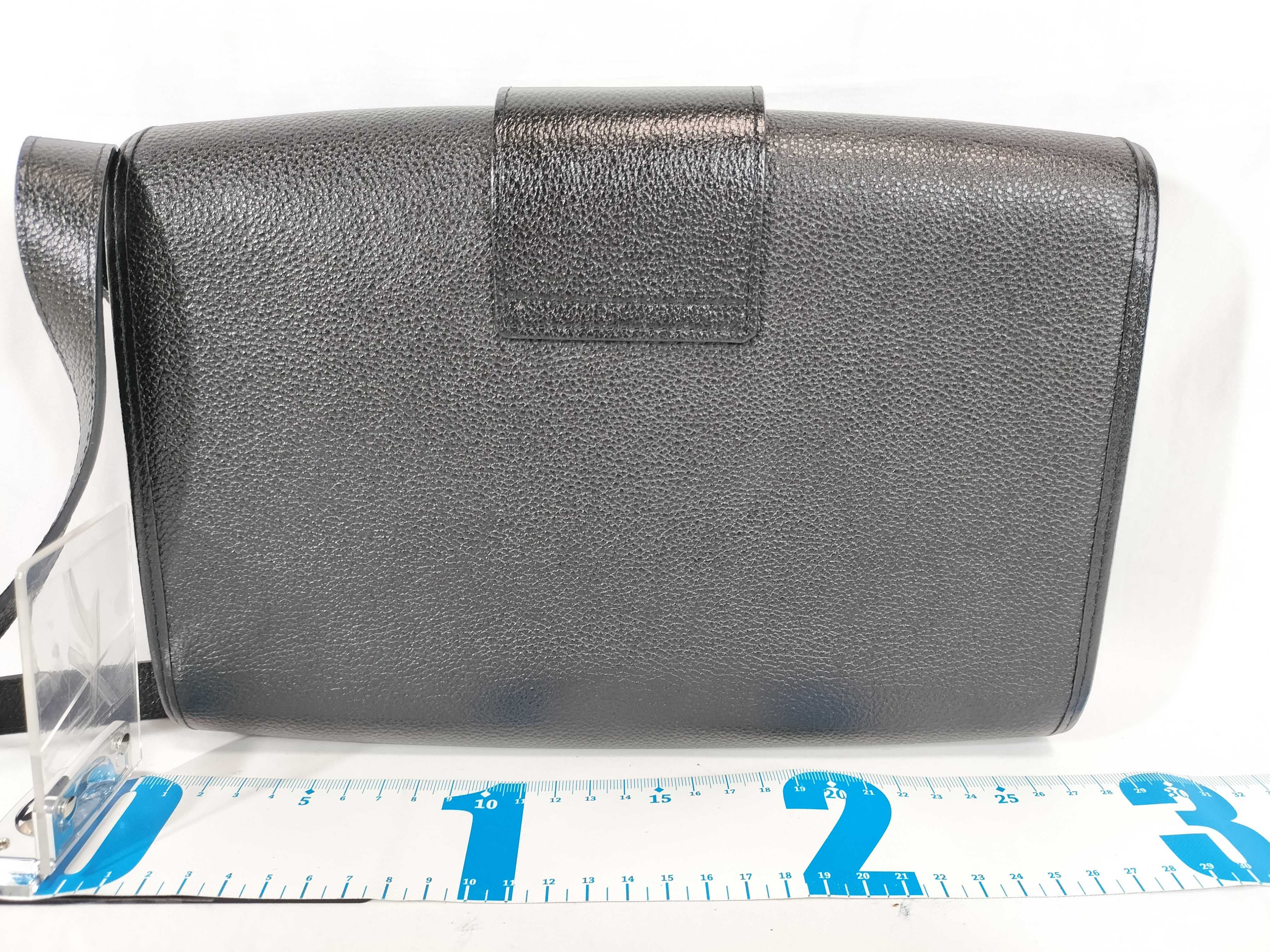 shoulder bag, leather, black. — view 2
