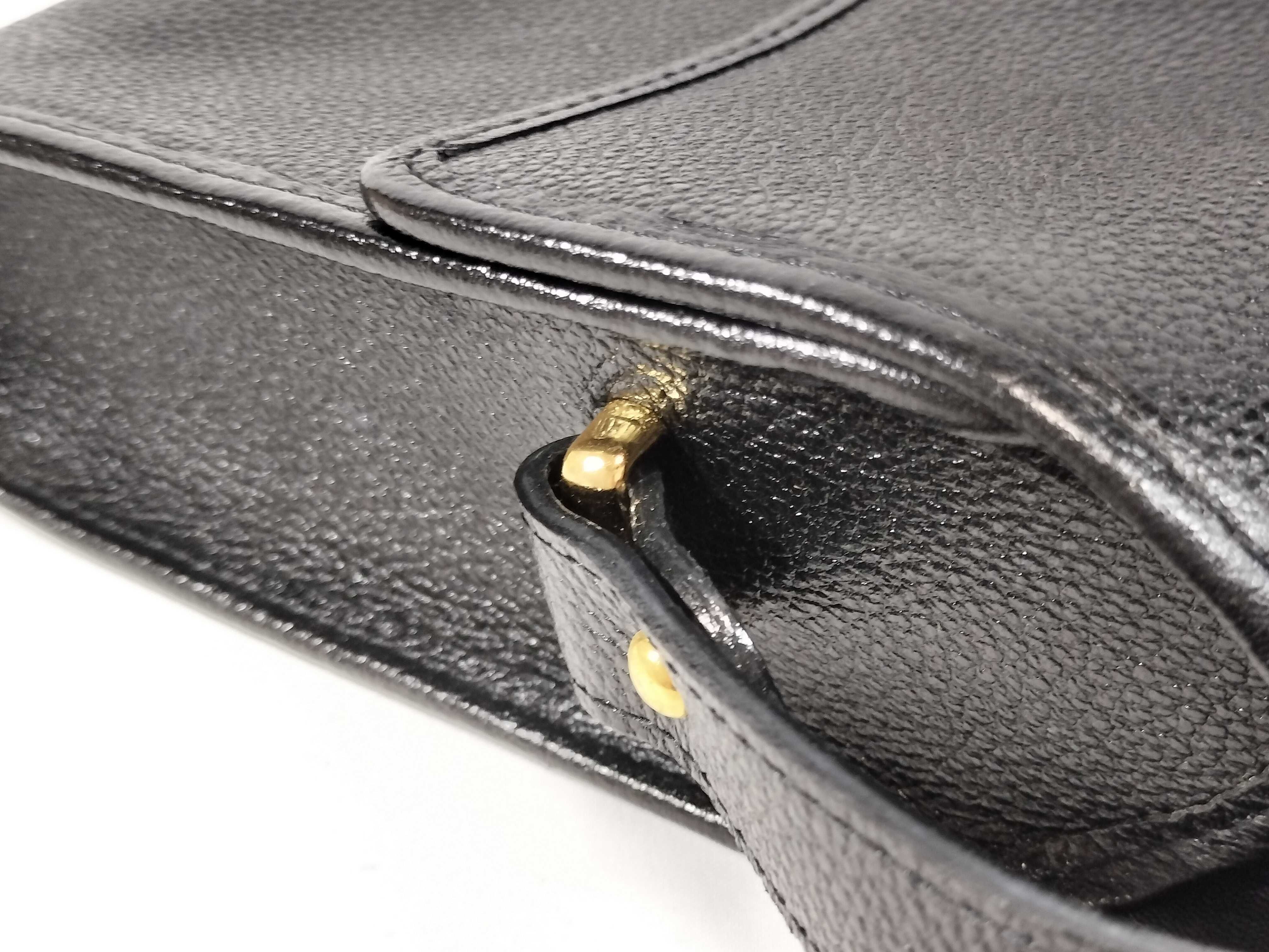 shoulder bag, leather, black. — view 5
