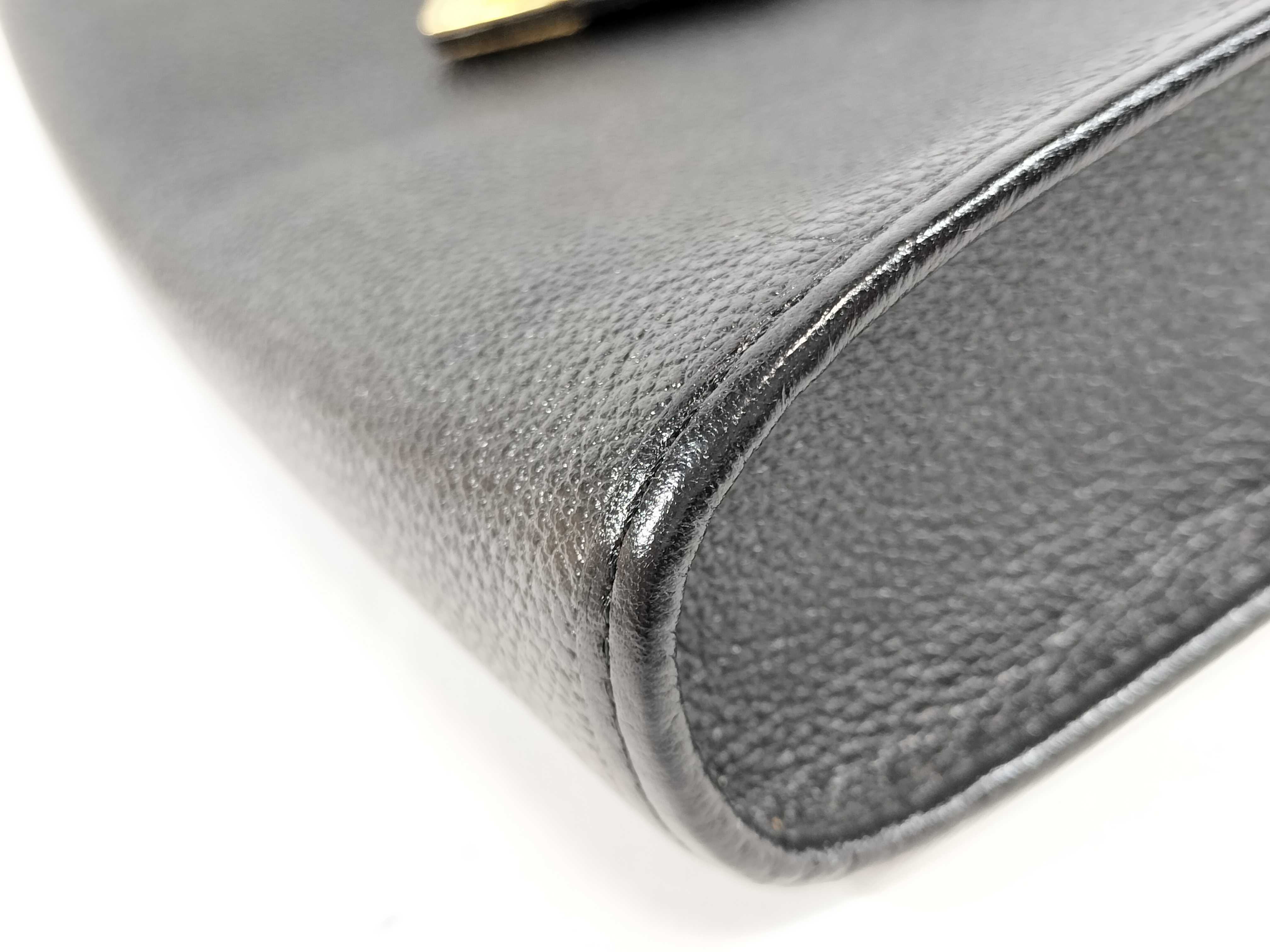 shoulder bag, leather, black. — view 6