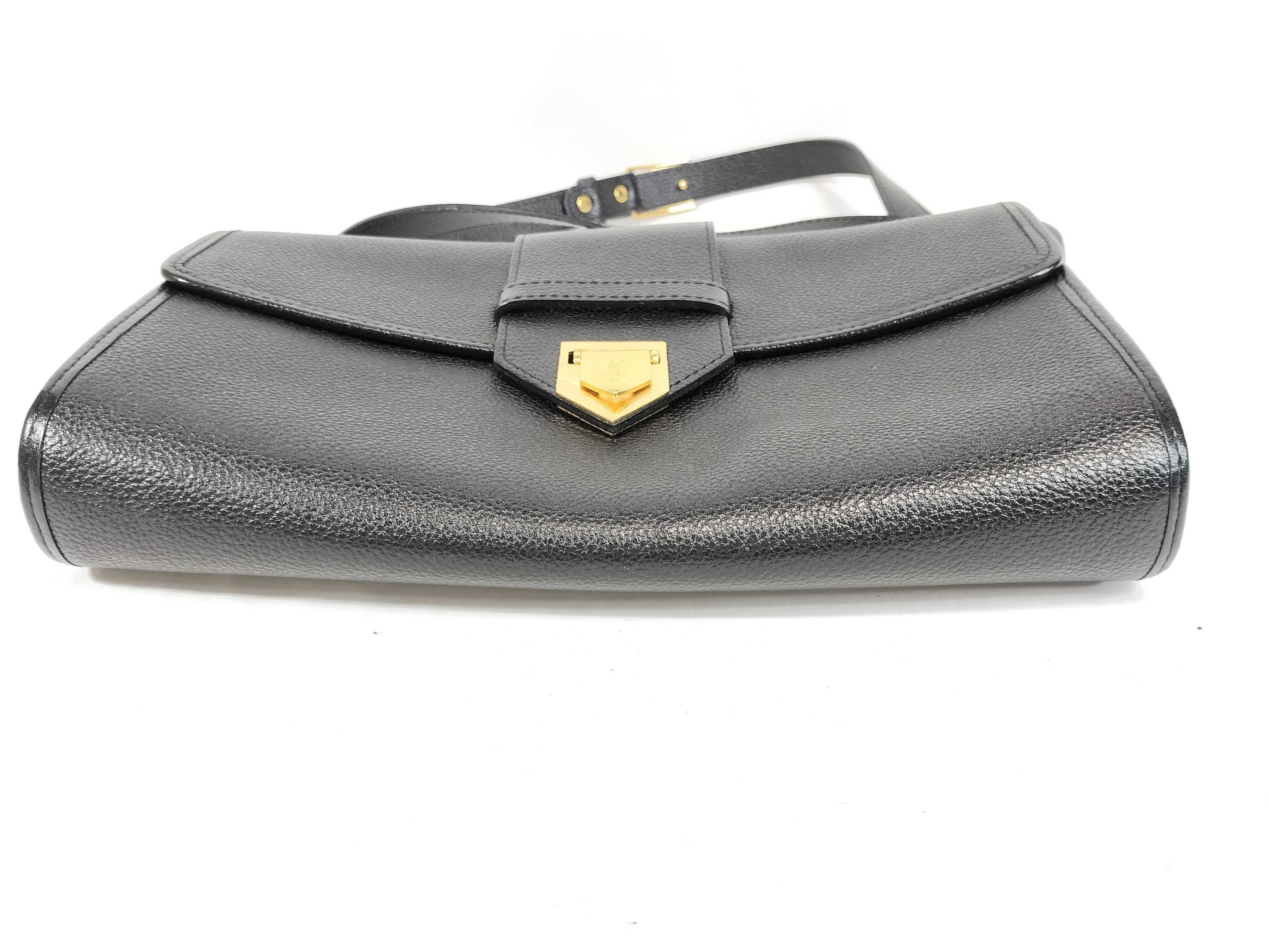 shoulder bag, leather, black. — view 7