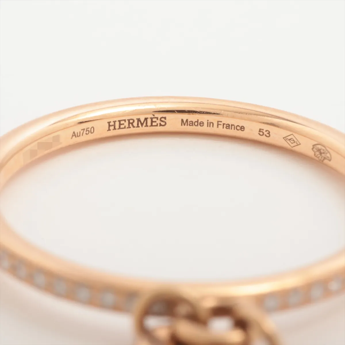 Kelly Crochette Diamond Ring 750(PG) 3.3g 53 23A092650 Guarantee First 3 characters of serial number not listed — view 3