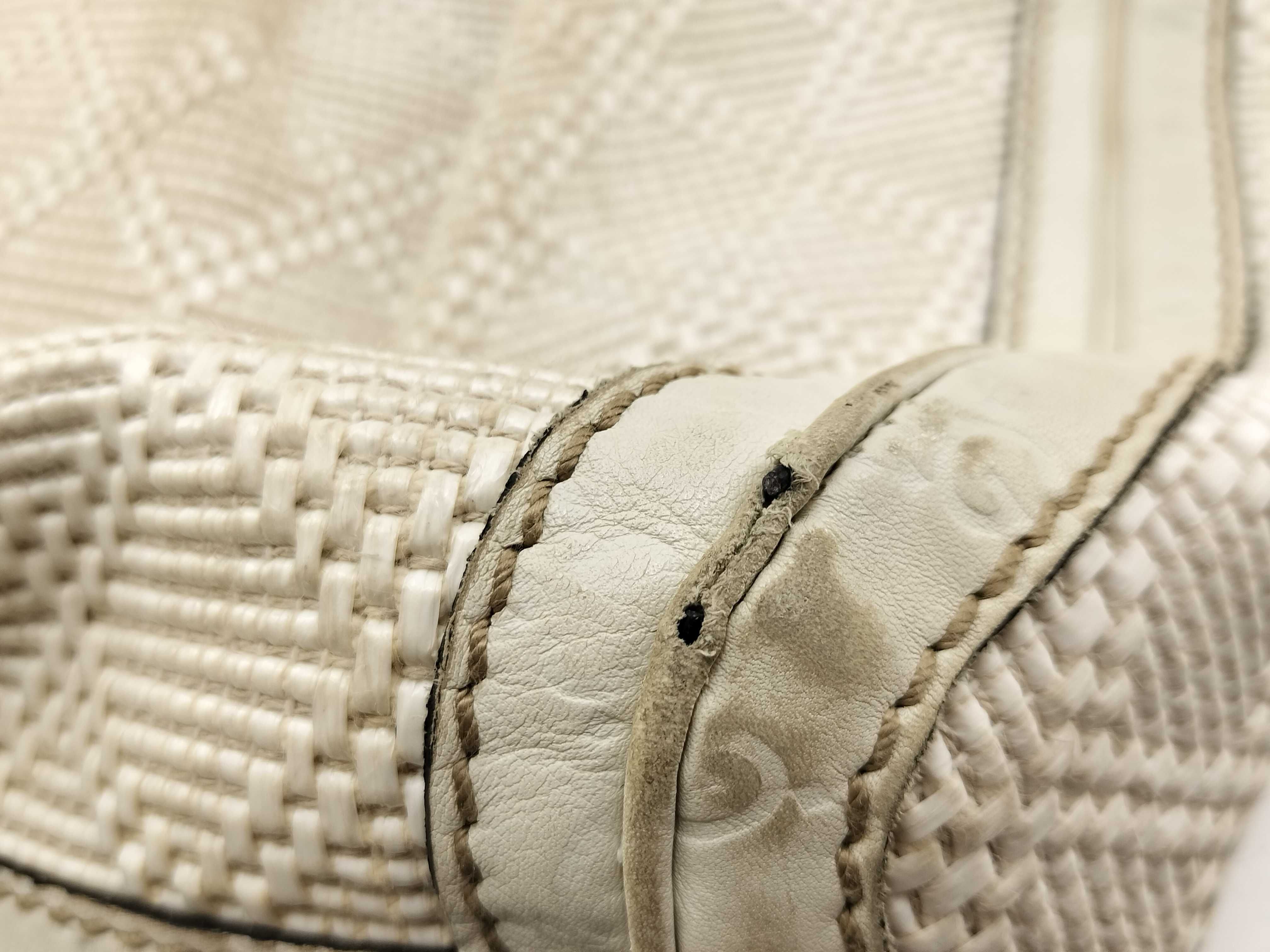 GG Canvas Sukey Canvas x Leather Tote Bag White 211943 Tote Bag — view 4
