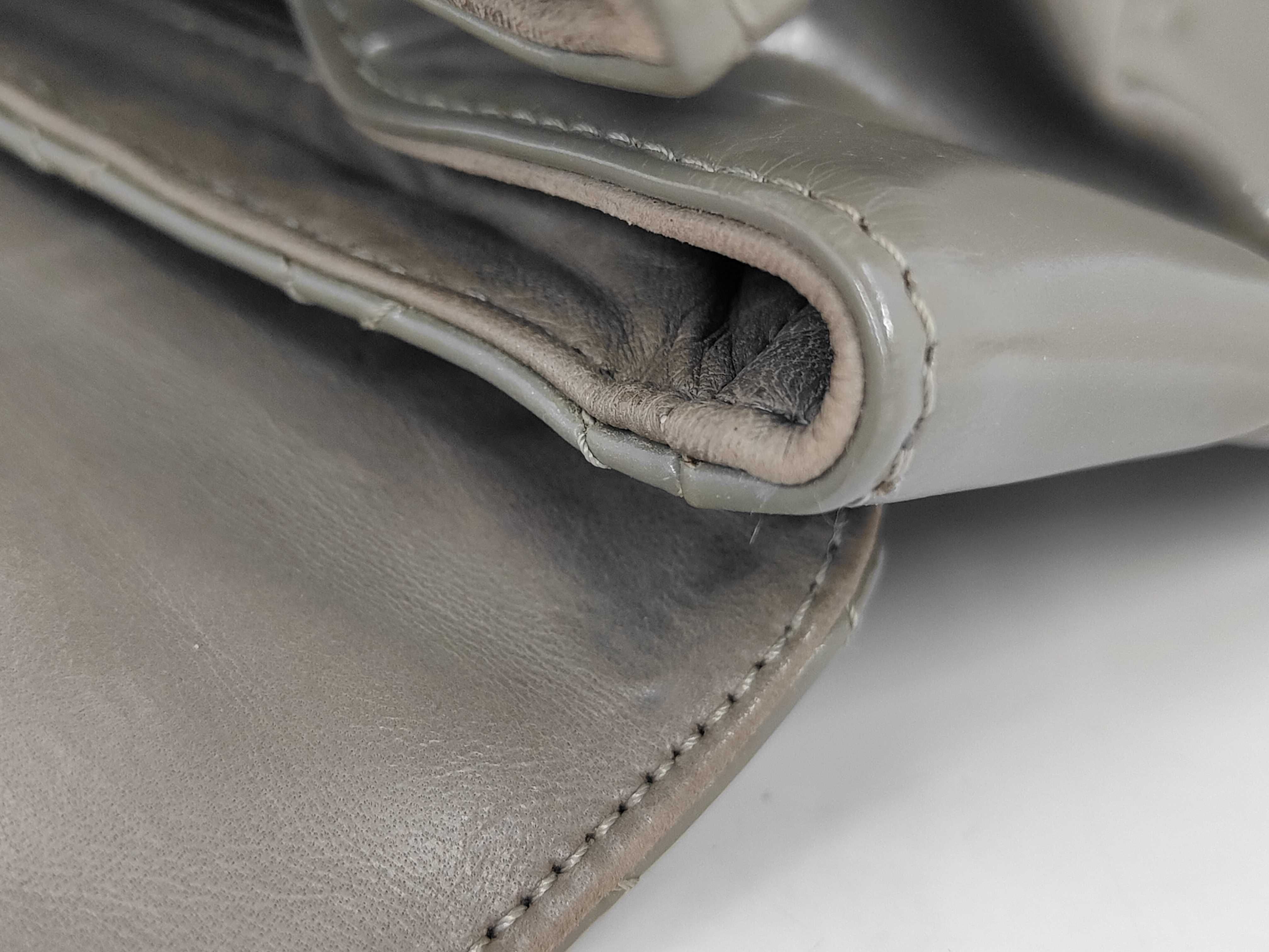 Logo Quilted 2-Way Chain Bag Shoulder Bag Leather Gray 2245056 Shoulder Bag — view 11