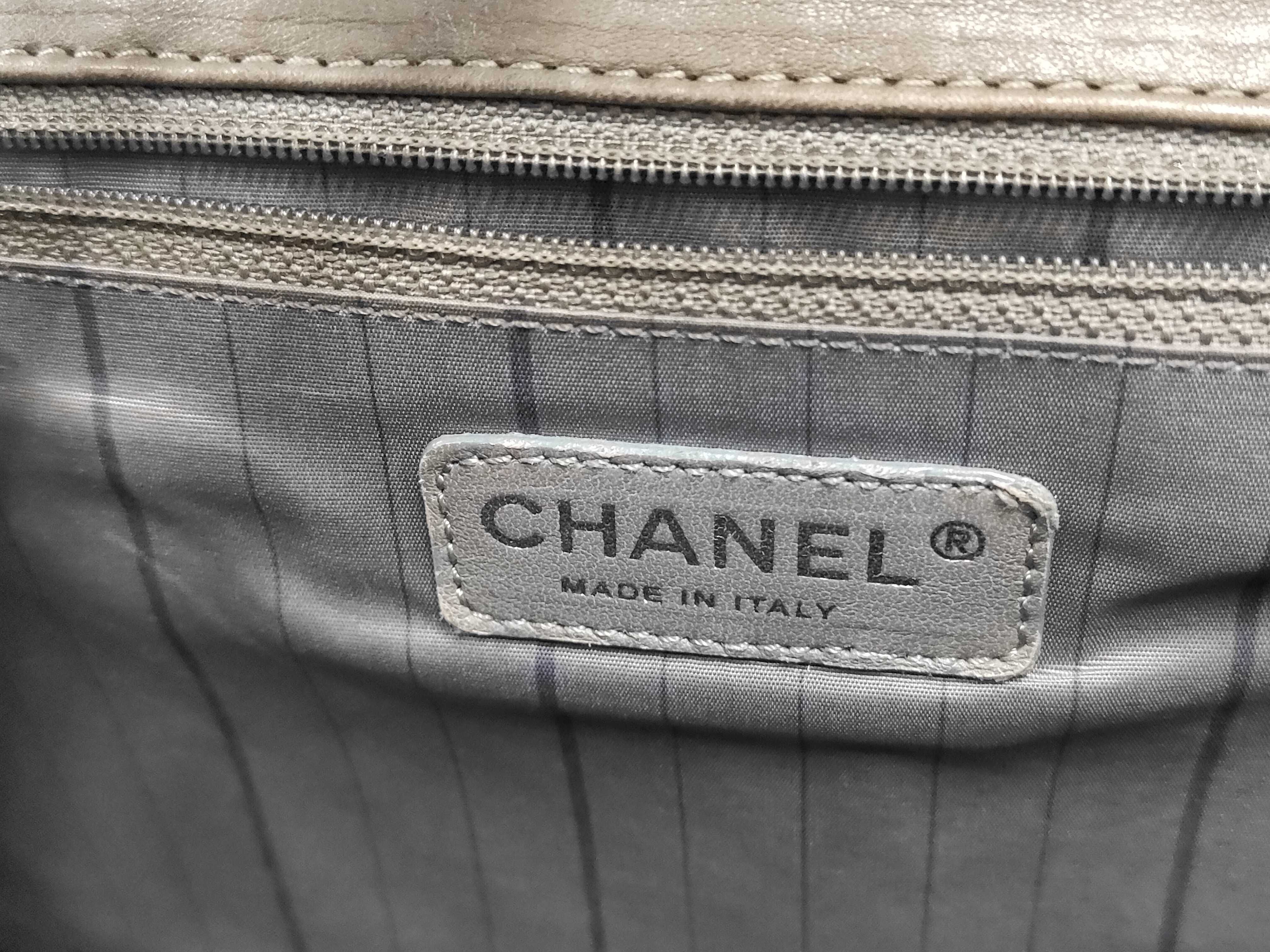 Logo Quilted 2-Way Chain Bag Shoulder Bag Leather Gray 2245056 Shoulder Bag — view 14