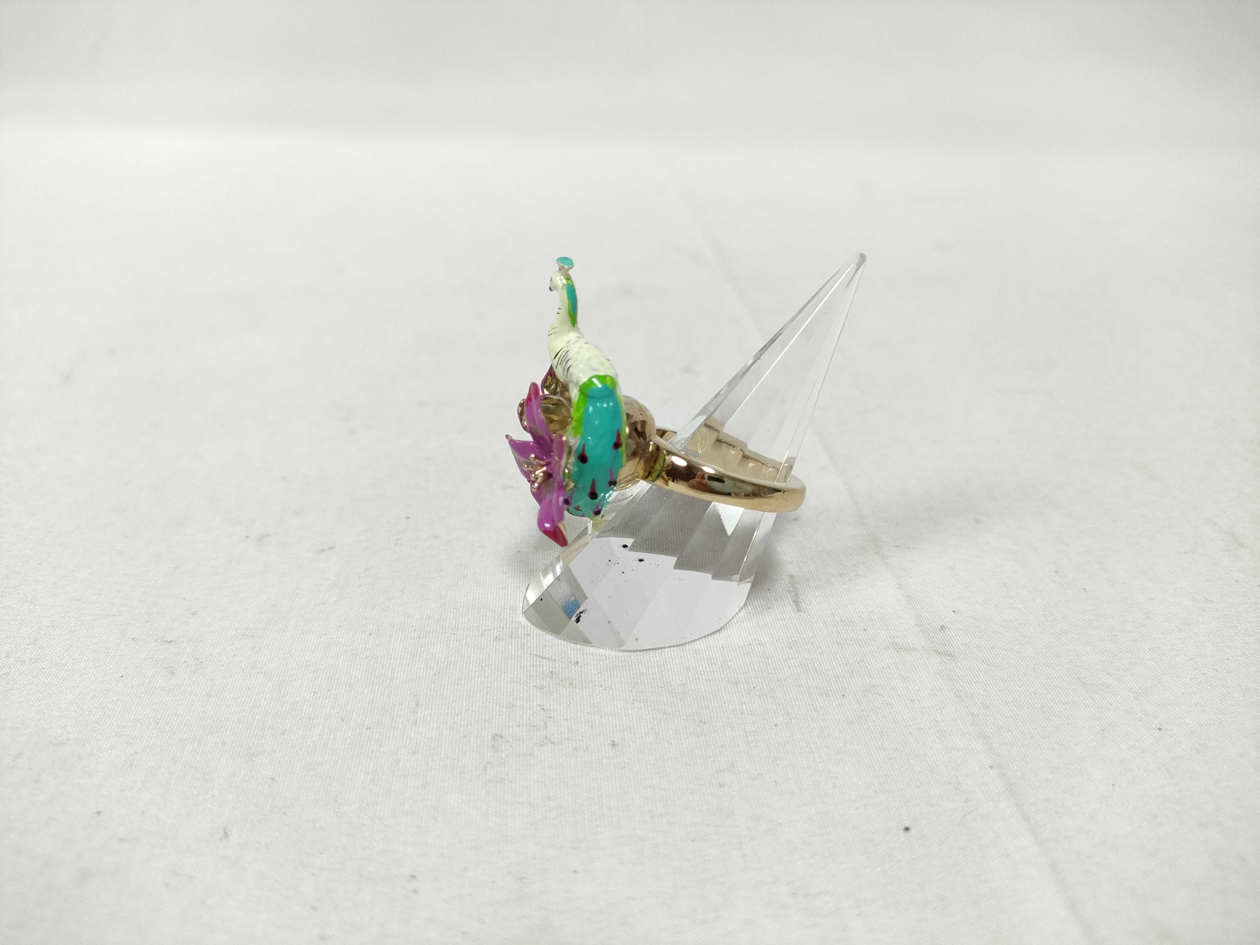Bird/Flower Motif Ring, Size M — view 2