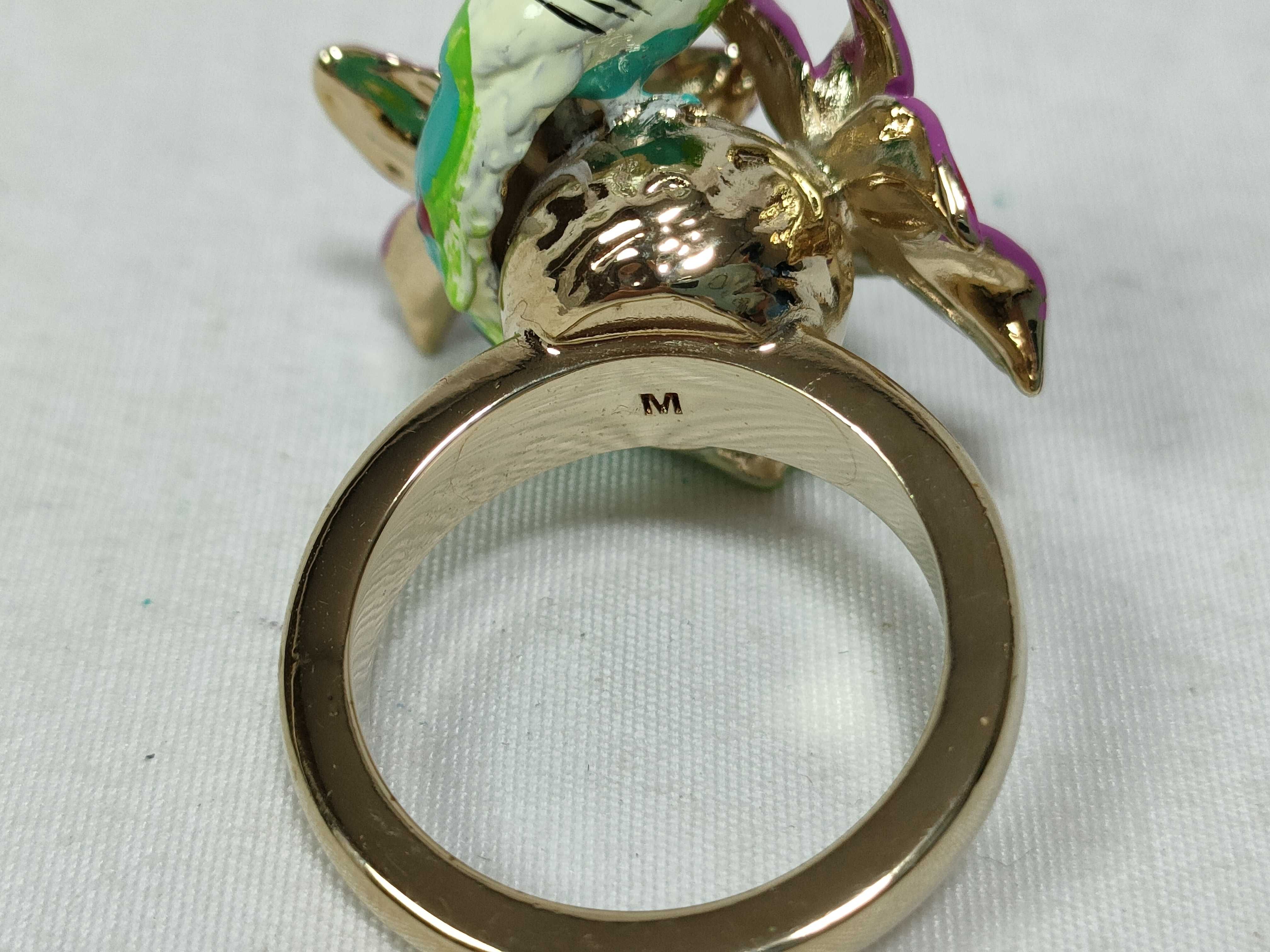 Bird/Flower Motif Ring, Size M — view 5
