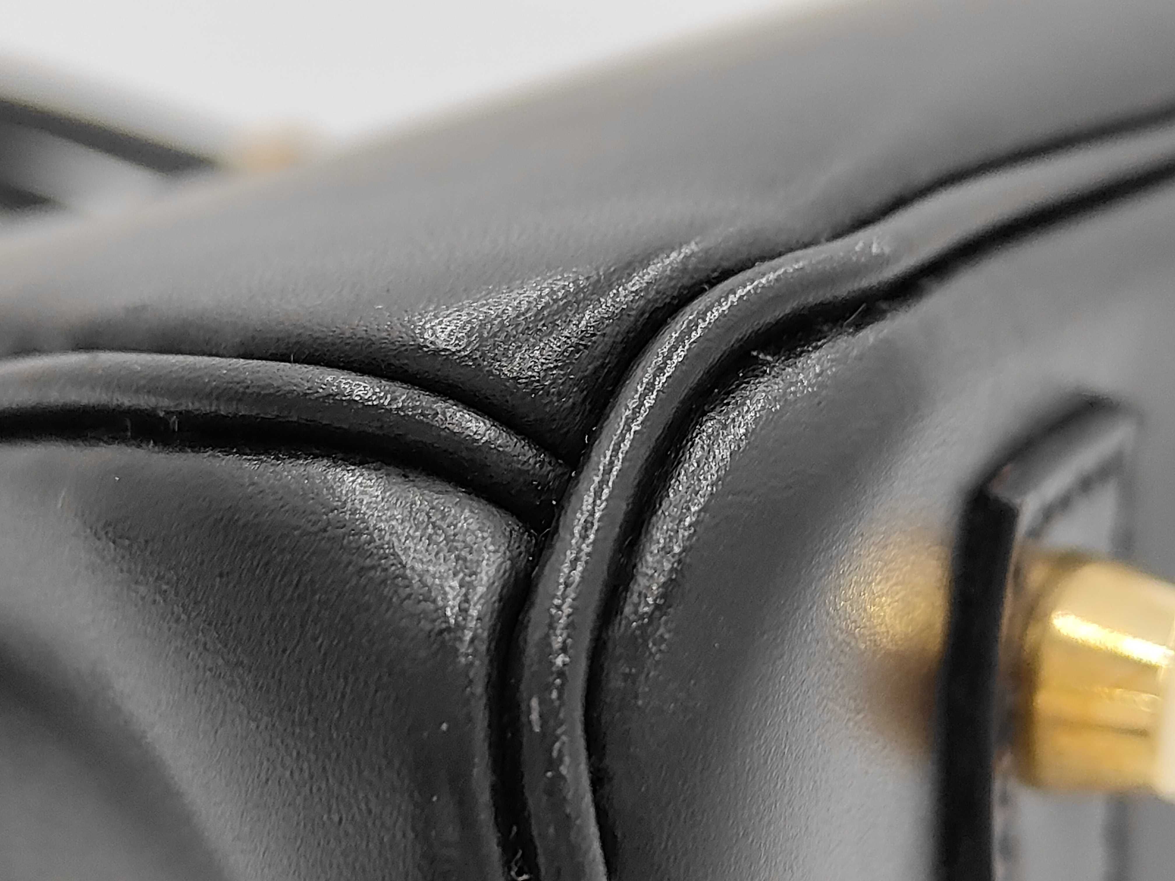 Birkin 30 Black Box Calf Leather GD (Stamp Unknown) Handbag — view 4