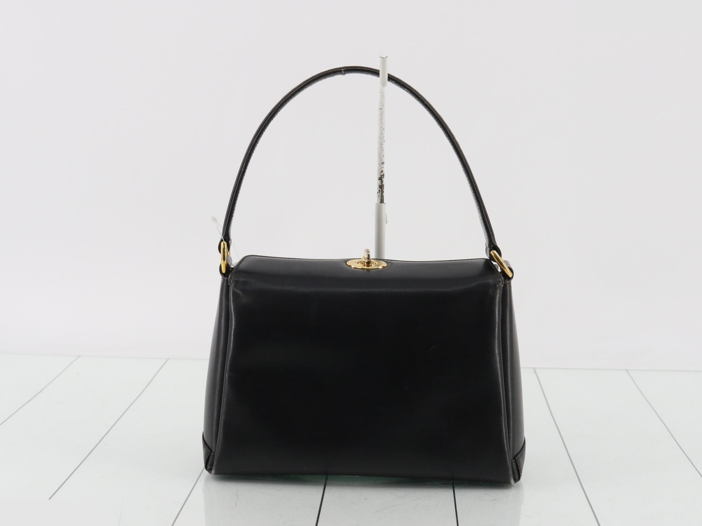 Turnlock Leather One-Shoulder Bag — view 2