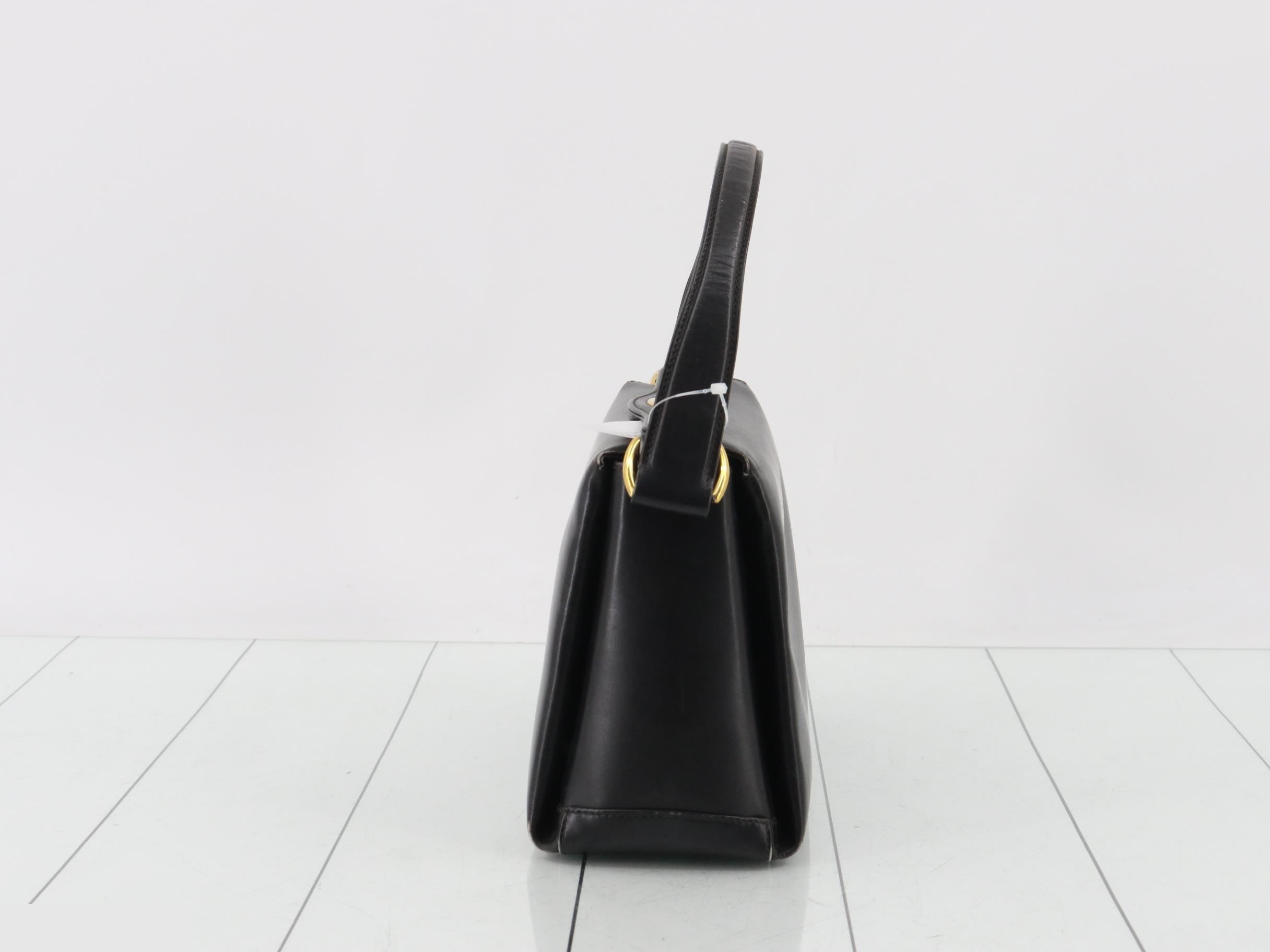 Turnlock Leather One-Shoulder Bag — view 3