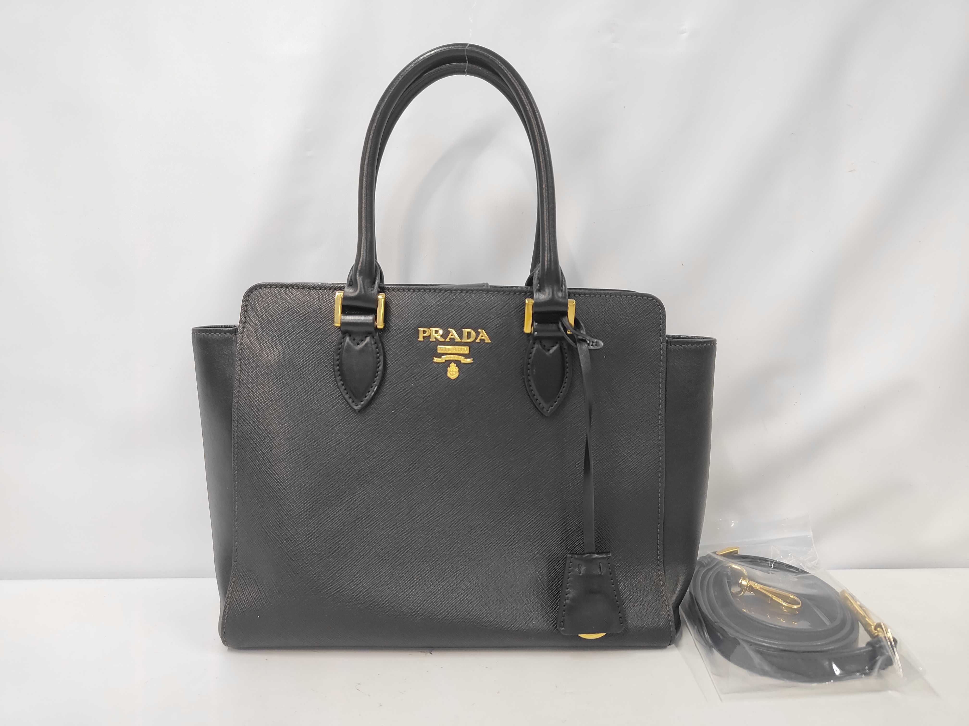 2-way bag Saffiano Black 1BA113 Handbag