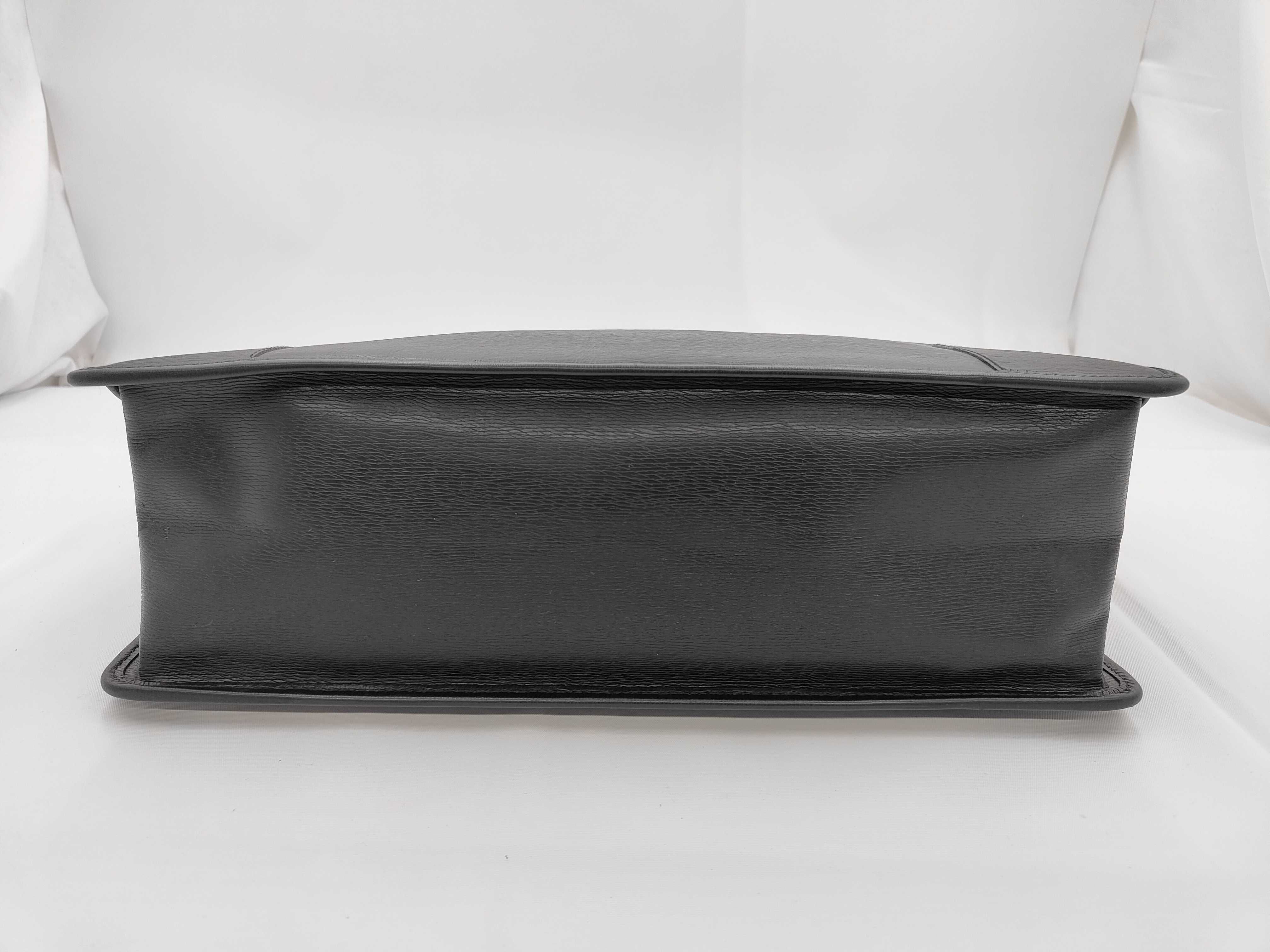 Leather Black Business Bag Tote Bag — view 5