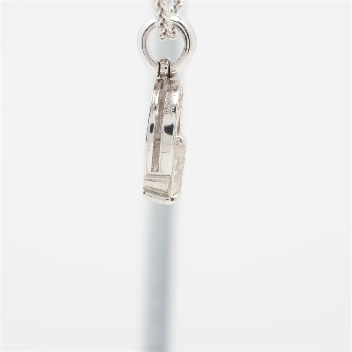 diamond necklace 750(WG) 9.9g diamond small piece — view 7