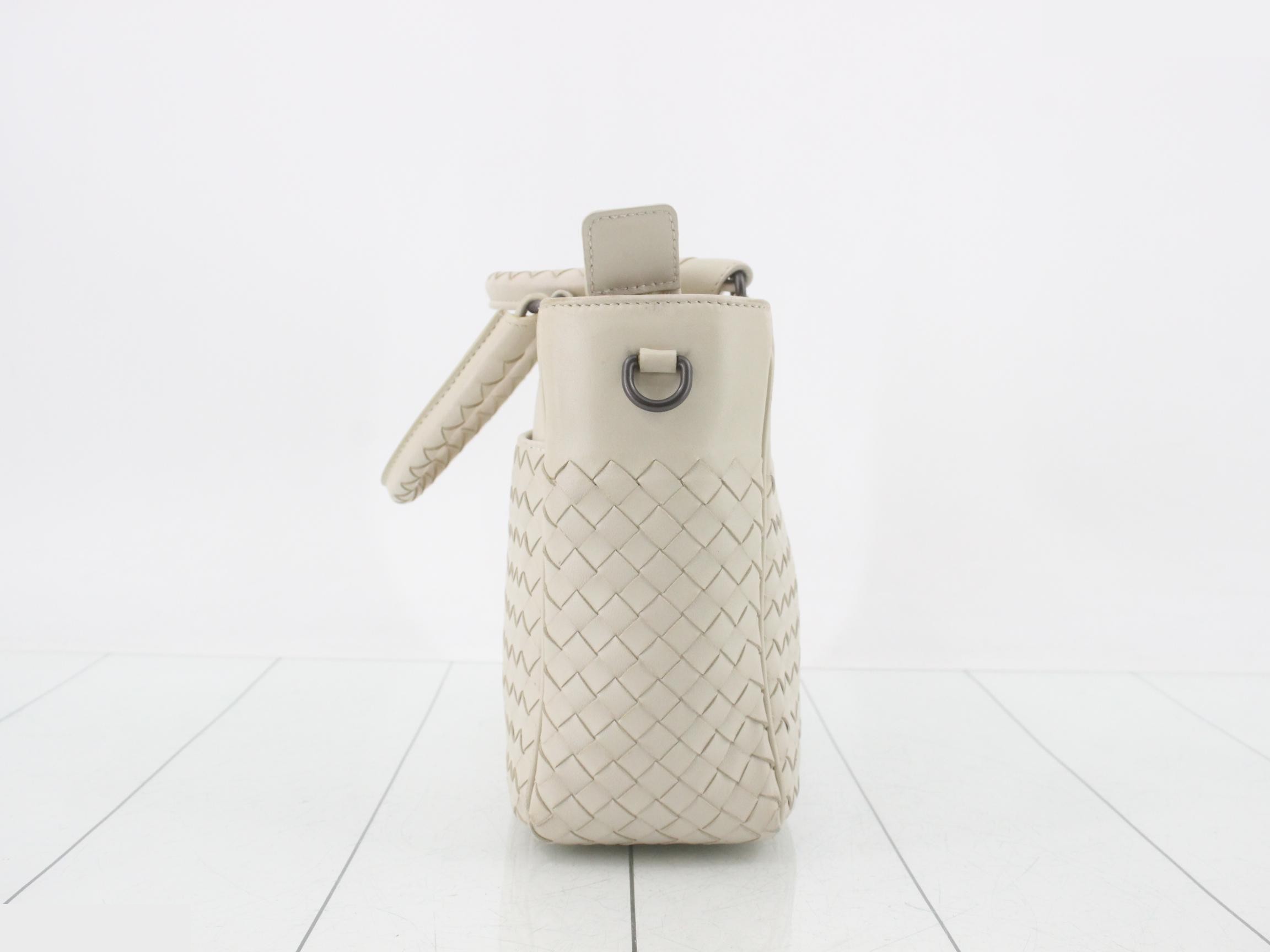Intrecciato Leather 2-Way Shoulder Bag — view 3