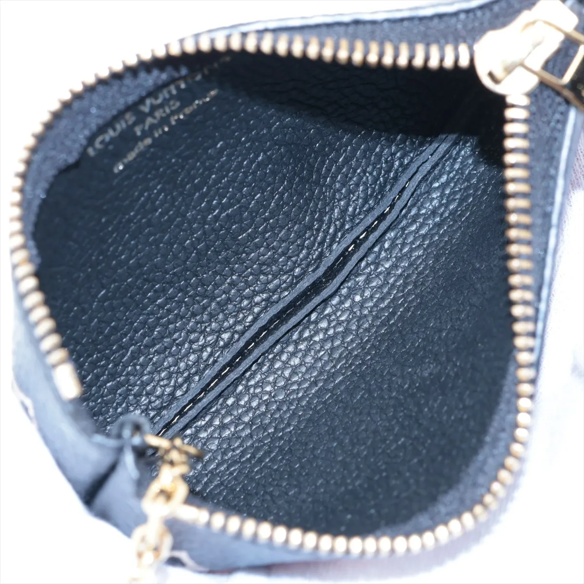 Bicolor Monogram Empreinte Pochette Clé M80885 TN4275 Noir Coin Case — view 3