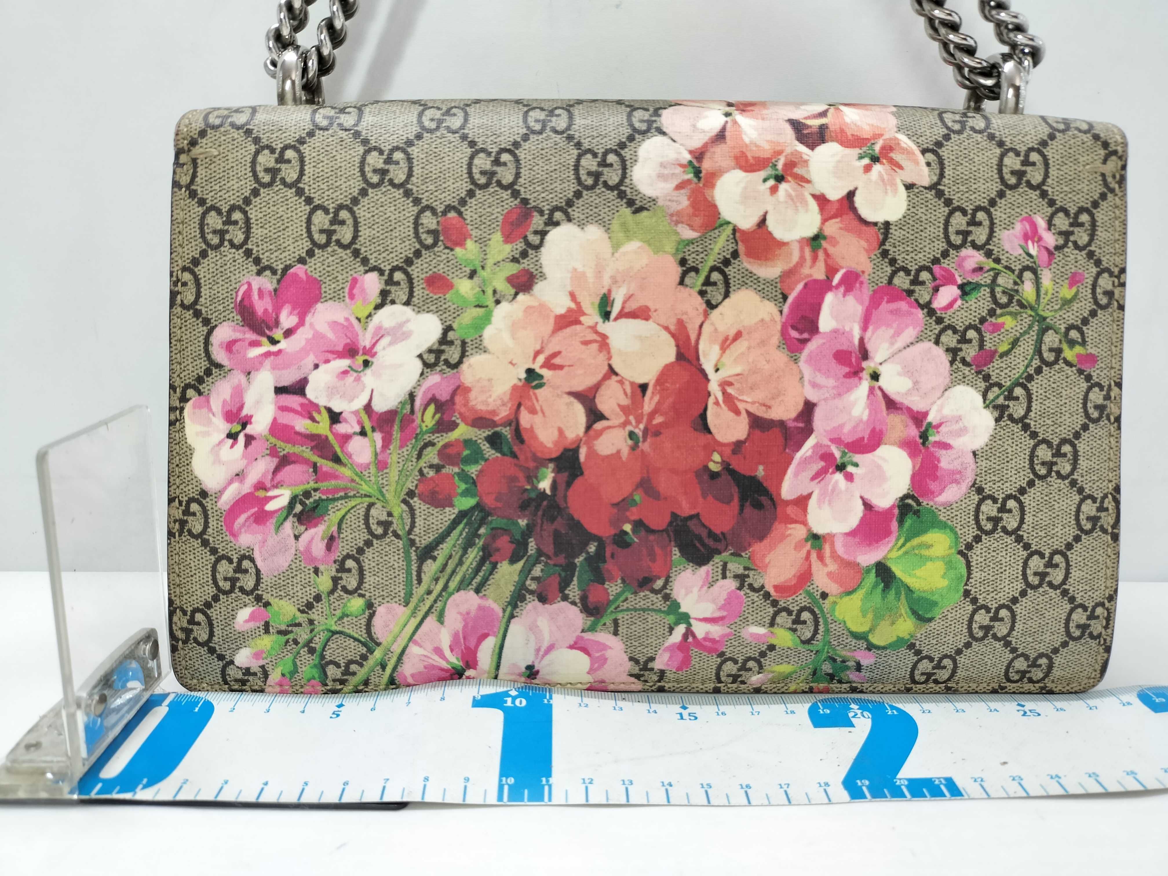 GG Supreme PH- GG Supreme Blooms Dionysus Beige Canvas Shoulder Bag — view 2