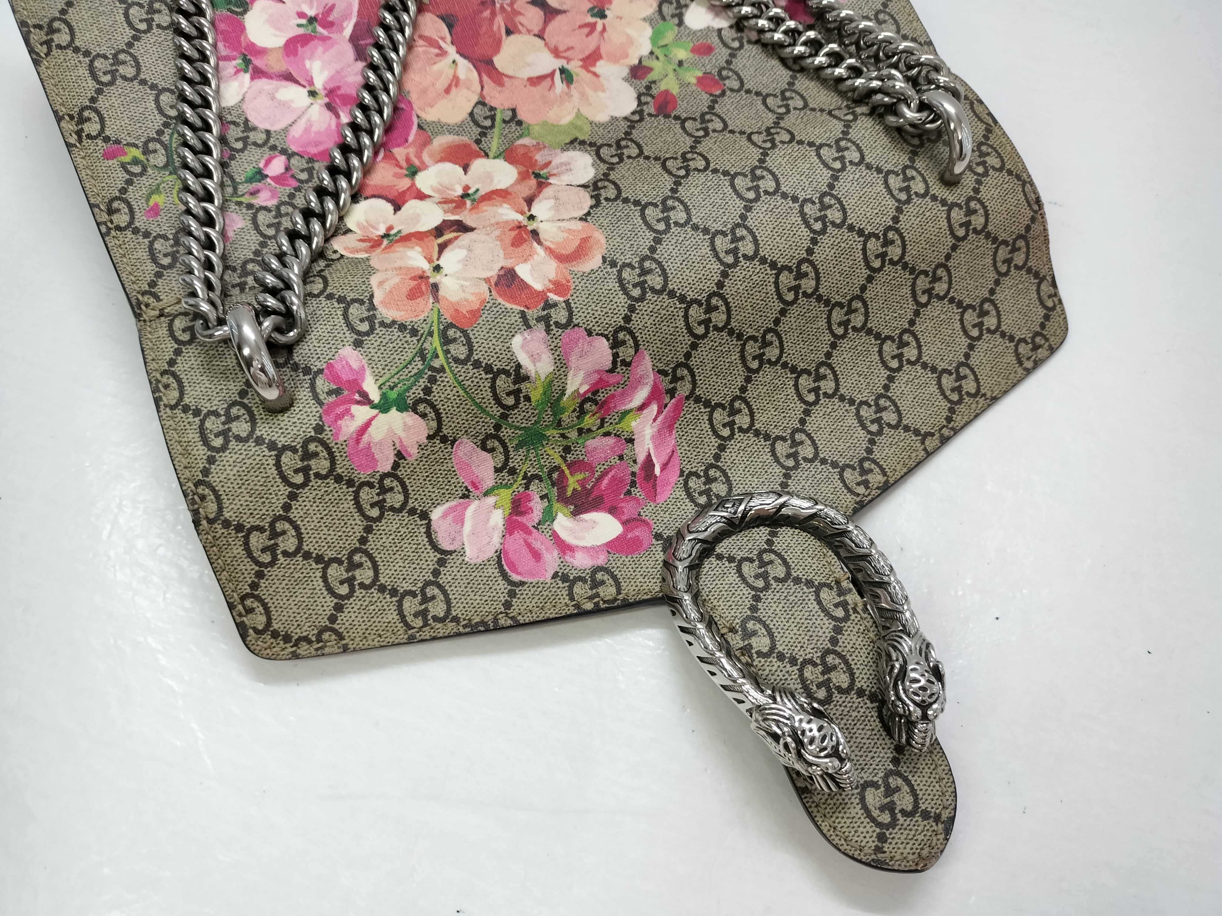 GG Supreme PH- GG Supreme Blooms Dionysus Beige Canvas Shoulder Bag — view 14