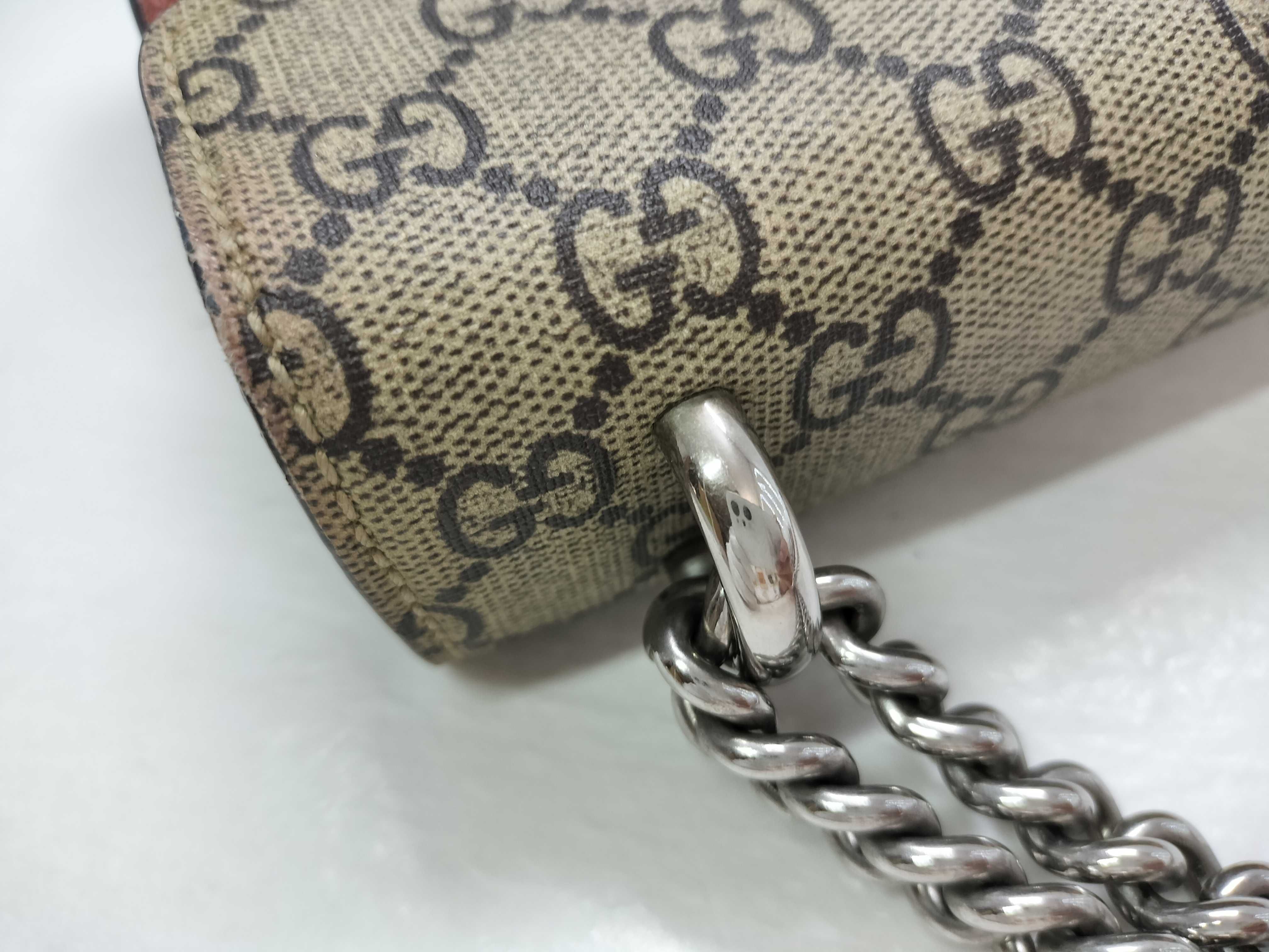 GG Supreme PH- GG Supreme Blooms Dionysus Beige Canvas Shoulder Bag — view 5