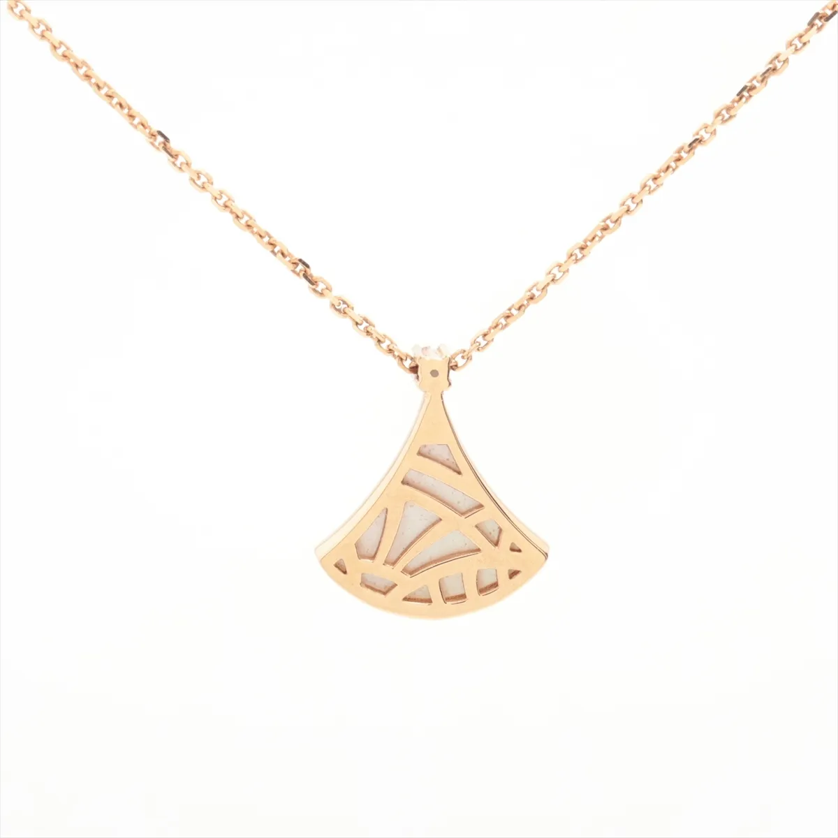 Diva's Dream Shell Diamond Necklace 750 (PG) 5.2g ANC661 — view 2