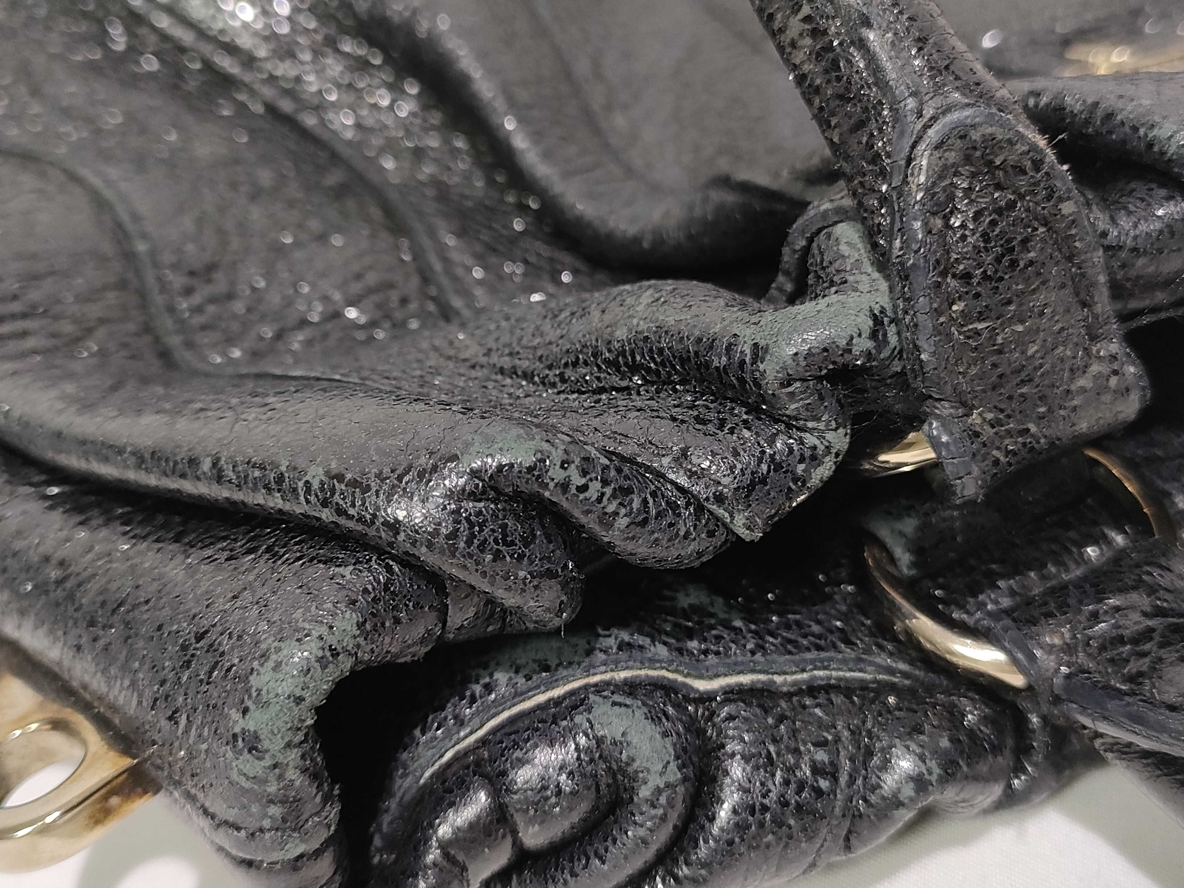 SG - Black Nappa Waves Shoulder Bag (Handbag) — view 12