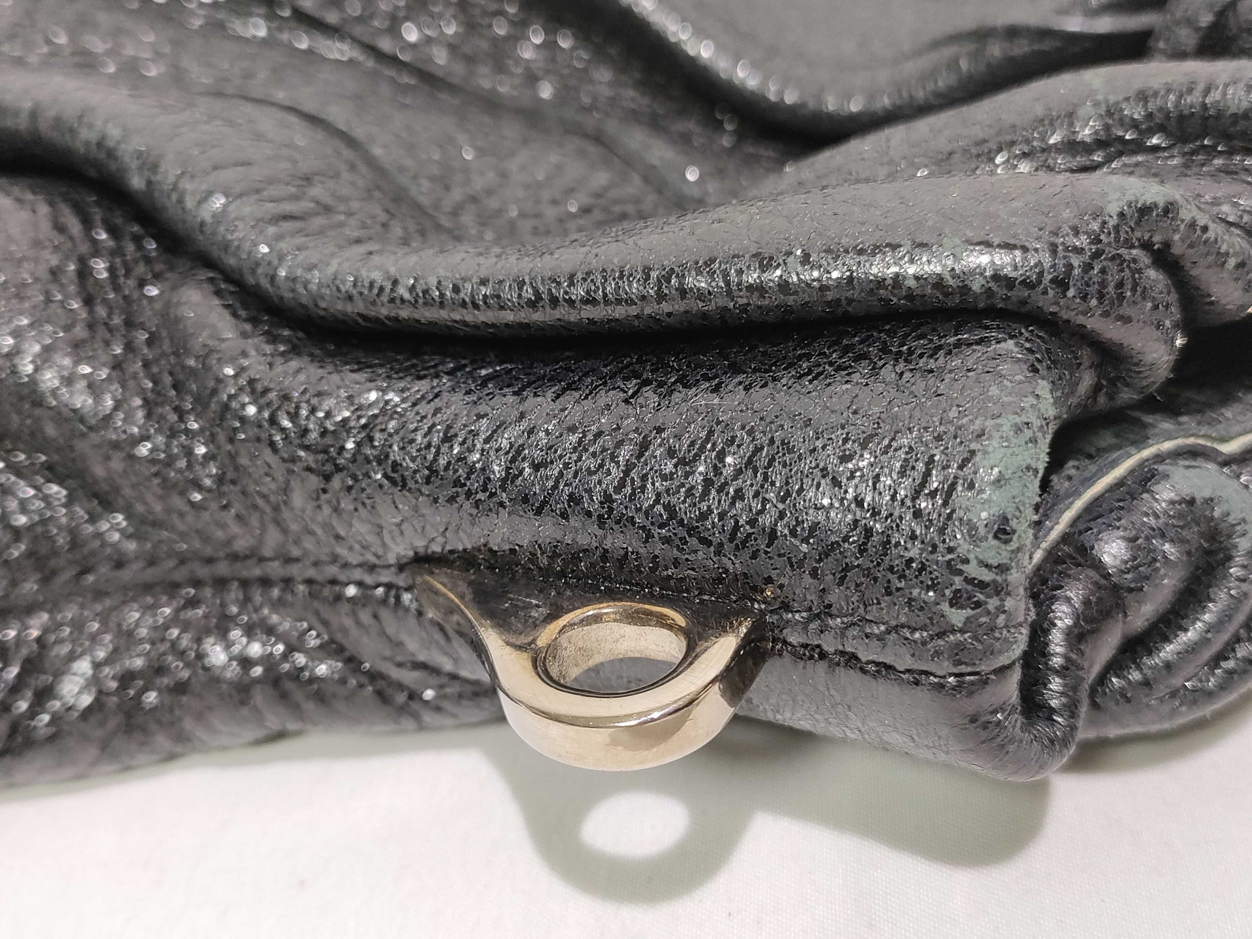 SG - Black Nappa Waves Shoulder Bag (Handbag) — view 13
