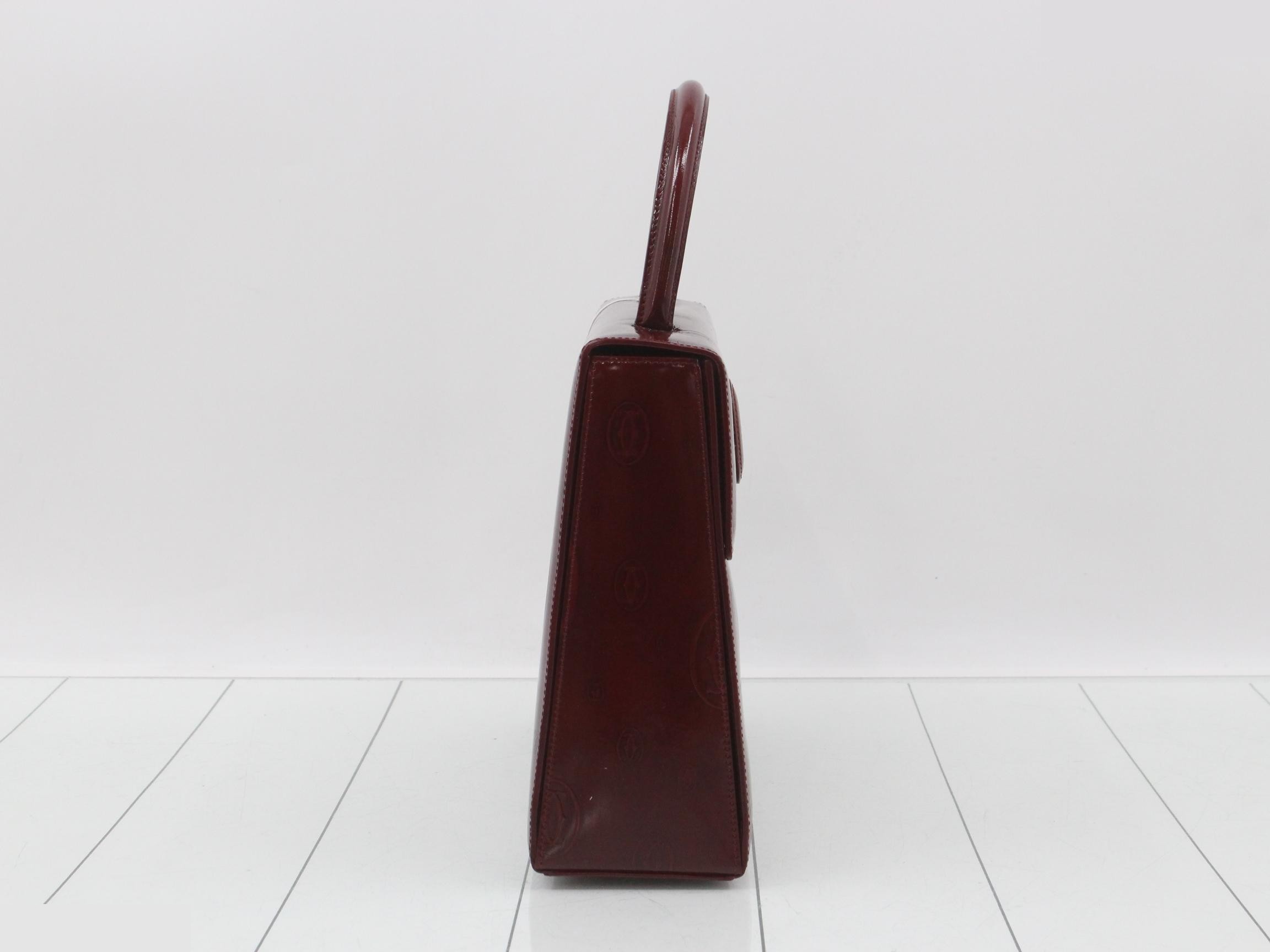 Happy Birthday Enamel Handbag, Bordeaux — view 4